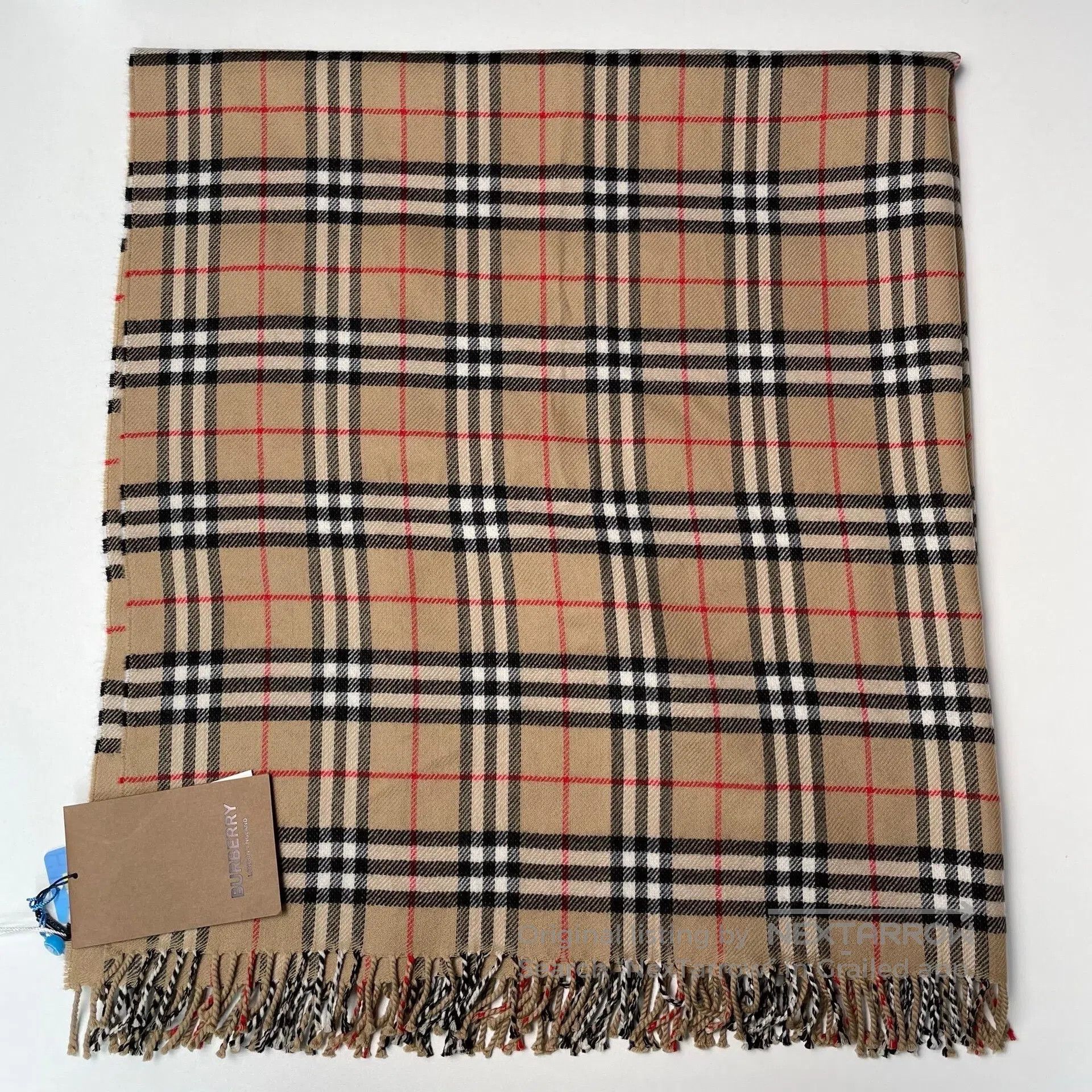 Burberry Burberry Brown double-sided classic check cashmere scarf| Size ONE SIZE - 1 Thumbnail