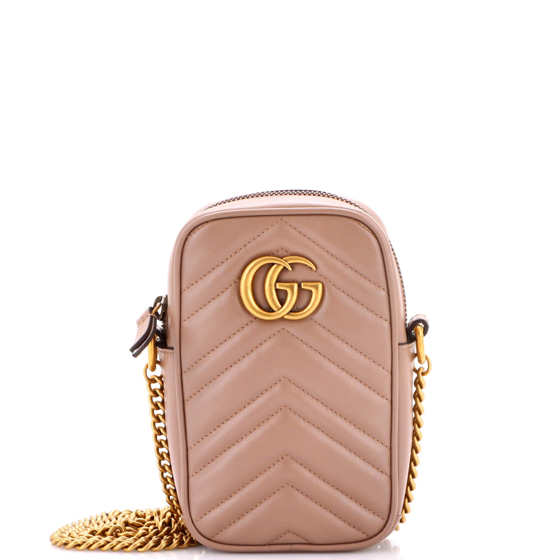 Gucci GG Marmont Vertical Phone Crossbody Bag Size ONE SIZE - 1 Thumbnail