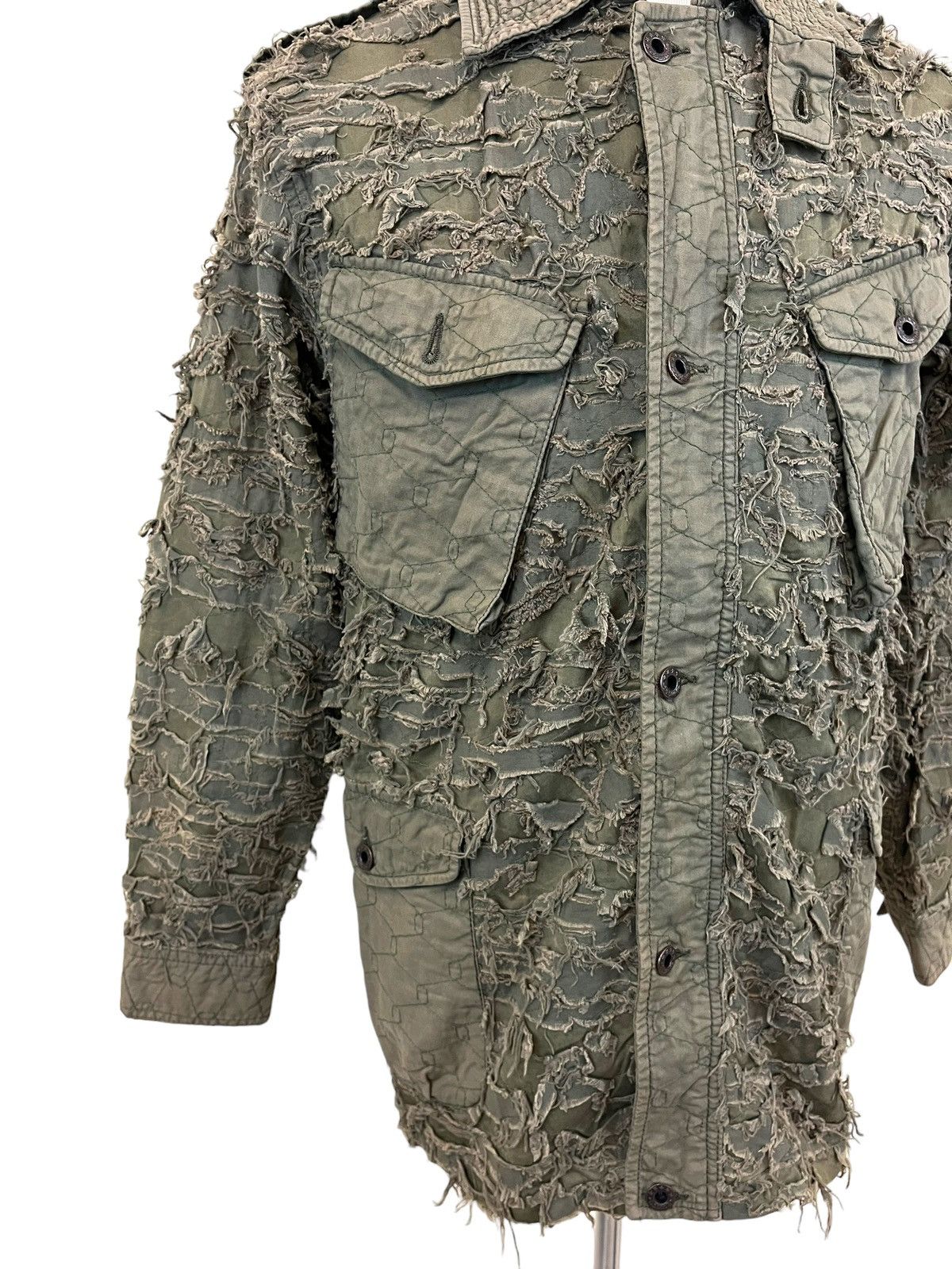 Japanese Brand Japanese Brand Mangrove Distressed Army Jacket Size US L / EU 52-54 / 3 - 14 Thumbnail