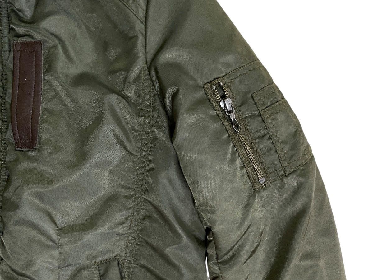 GOSTAR DE FUGA Very Rare Vintage Brand Gostar De Fuga Fur MA-1 Jacket 2000s Size US M / EU 48-50 / 2 - 7 Thumbnail
