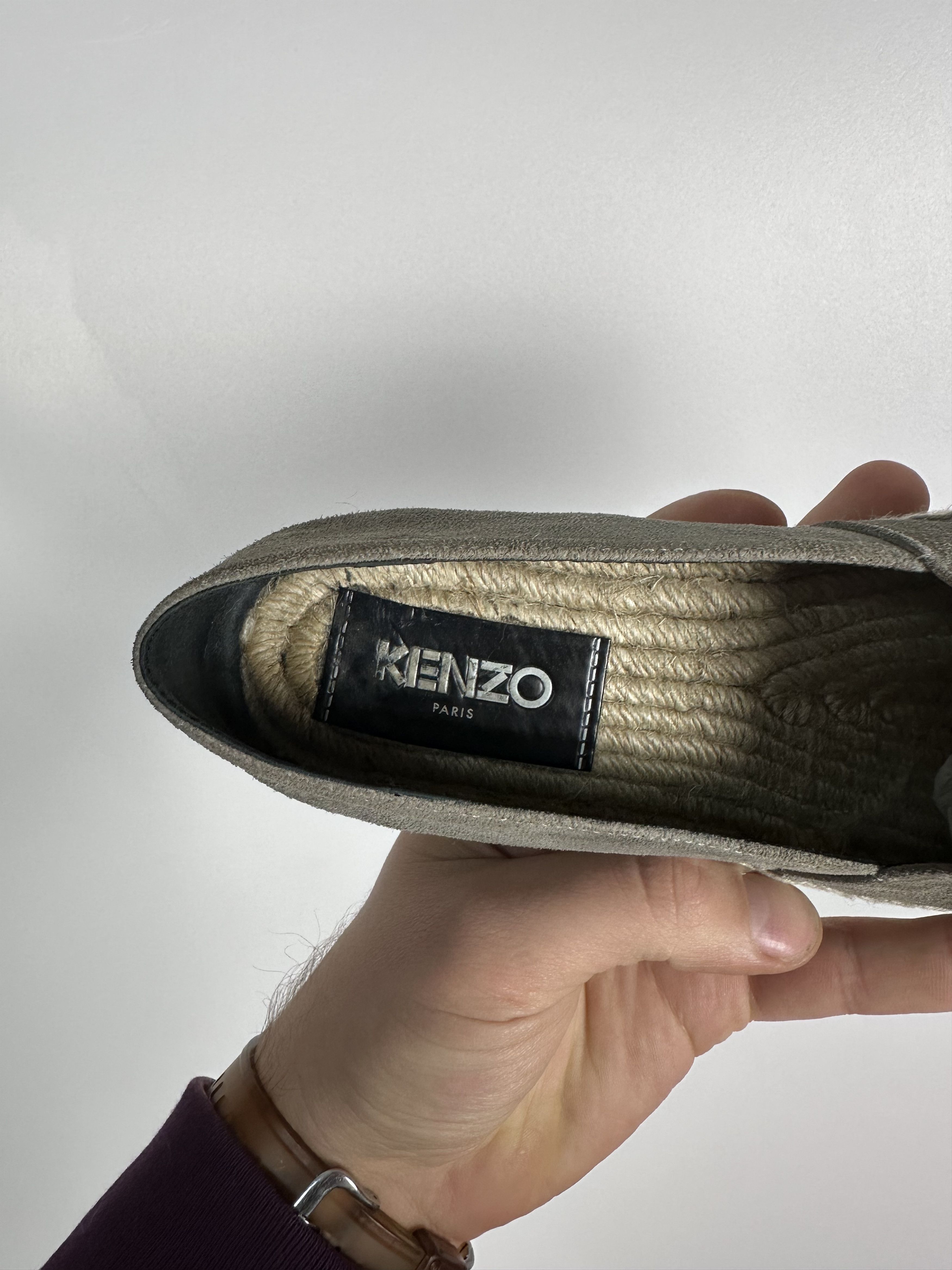 Kenzo KENZO Paris Canvas Tiger Espadrilles Shoes Gray Size 36 Size US 6 / IT 36 - 11 Thumbnail