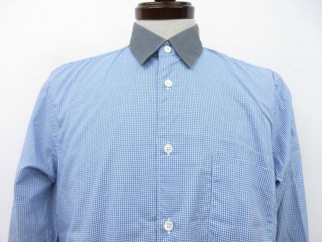 Comme des Garcons SHIRT Shirt Check Pattern Button Up Long Sleeve Navy x White Size US S / EU 44-46 / 1 - 3 Thumbnail