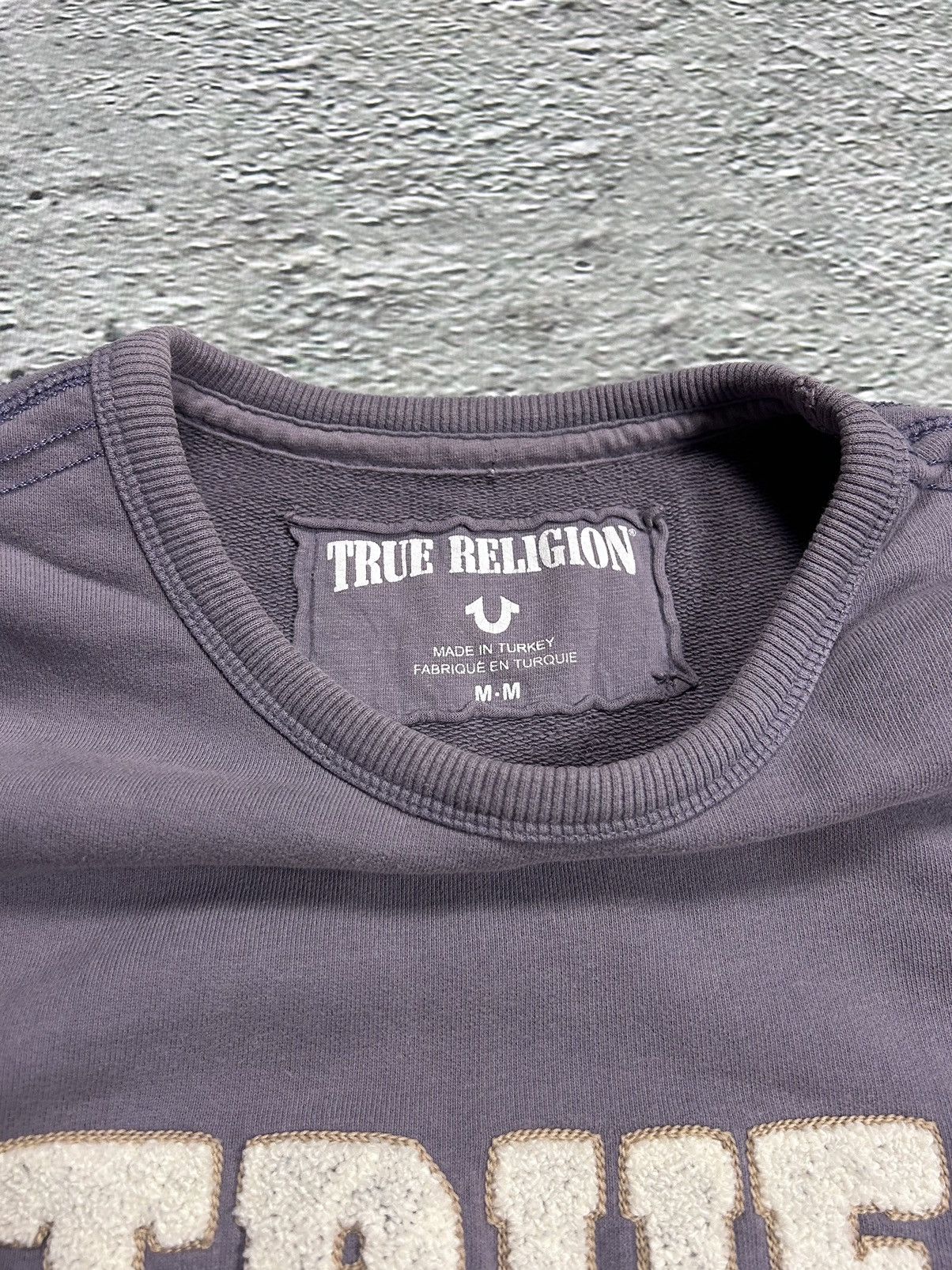 True Religion True Religion sweatshirt vintage big logo Y2K purple white Size US M / EU 48-50 / 2 - 3 Thumbnail