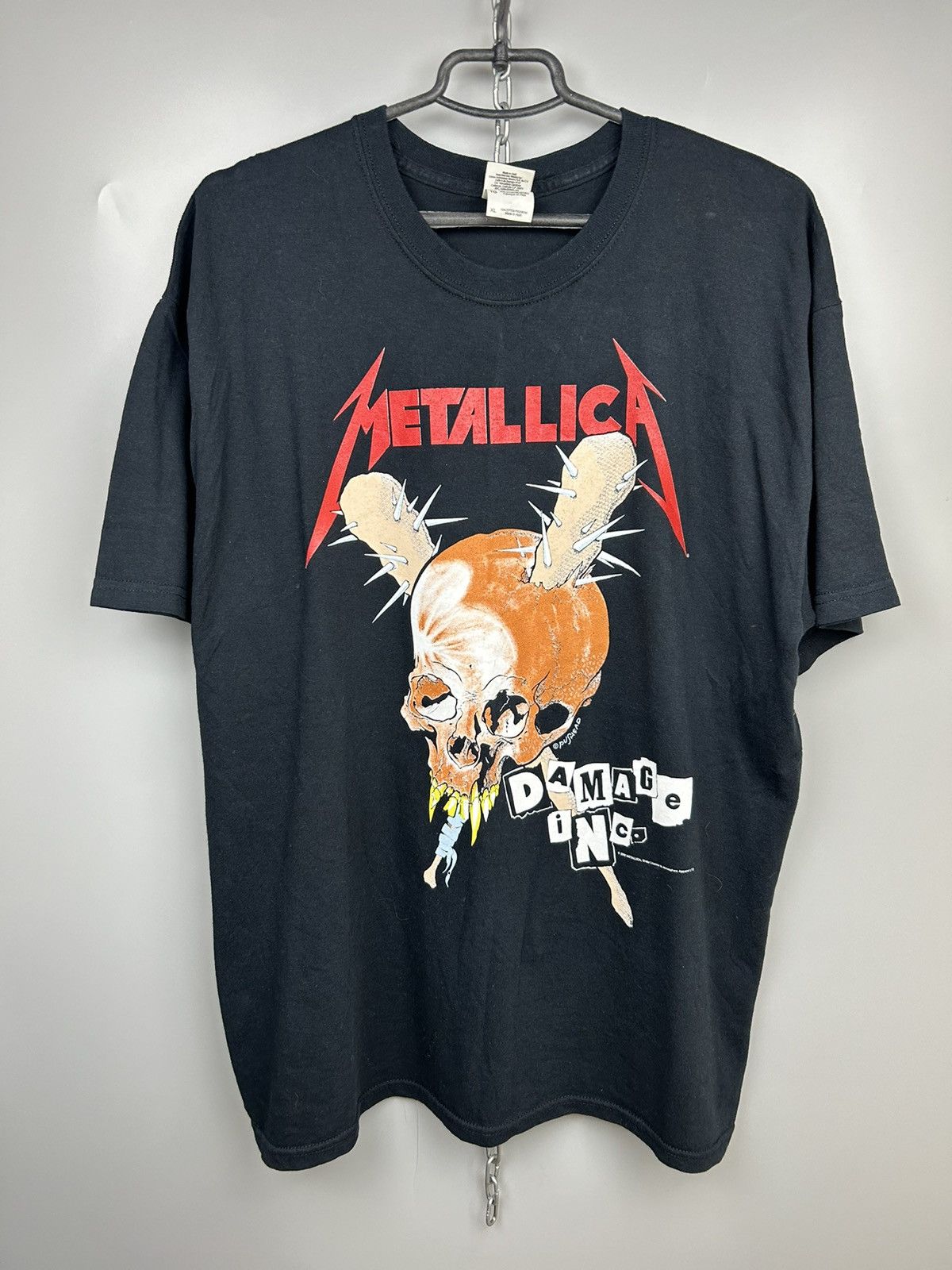 Band Tees × Vintage Vintage 2009 Metallica Damage Inc Tour Tee Size US XL / EU 56 / 4 - 1 Thumbnail