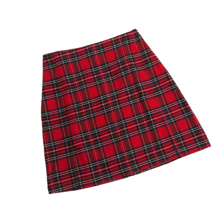 Brandy Melville Red Floral One Size Drawstring Waist Mini Skirt
