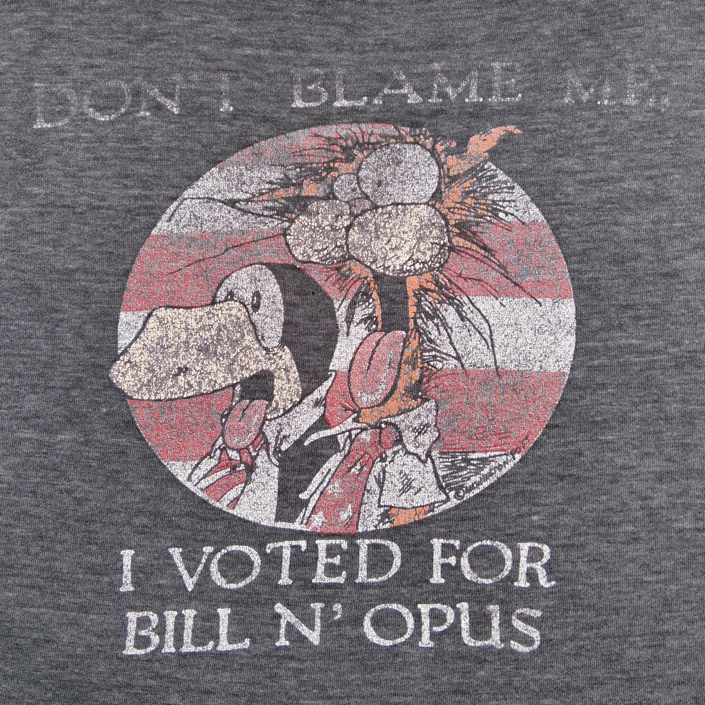 4GSELLER Vintage 80's Thrashed BILL AND OPUS Tag Hanes Made In USA Size US L / EU 52-54 / 3 - 2 Thumbnail