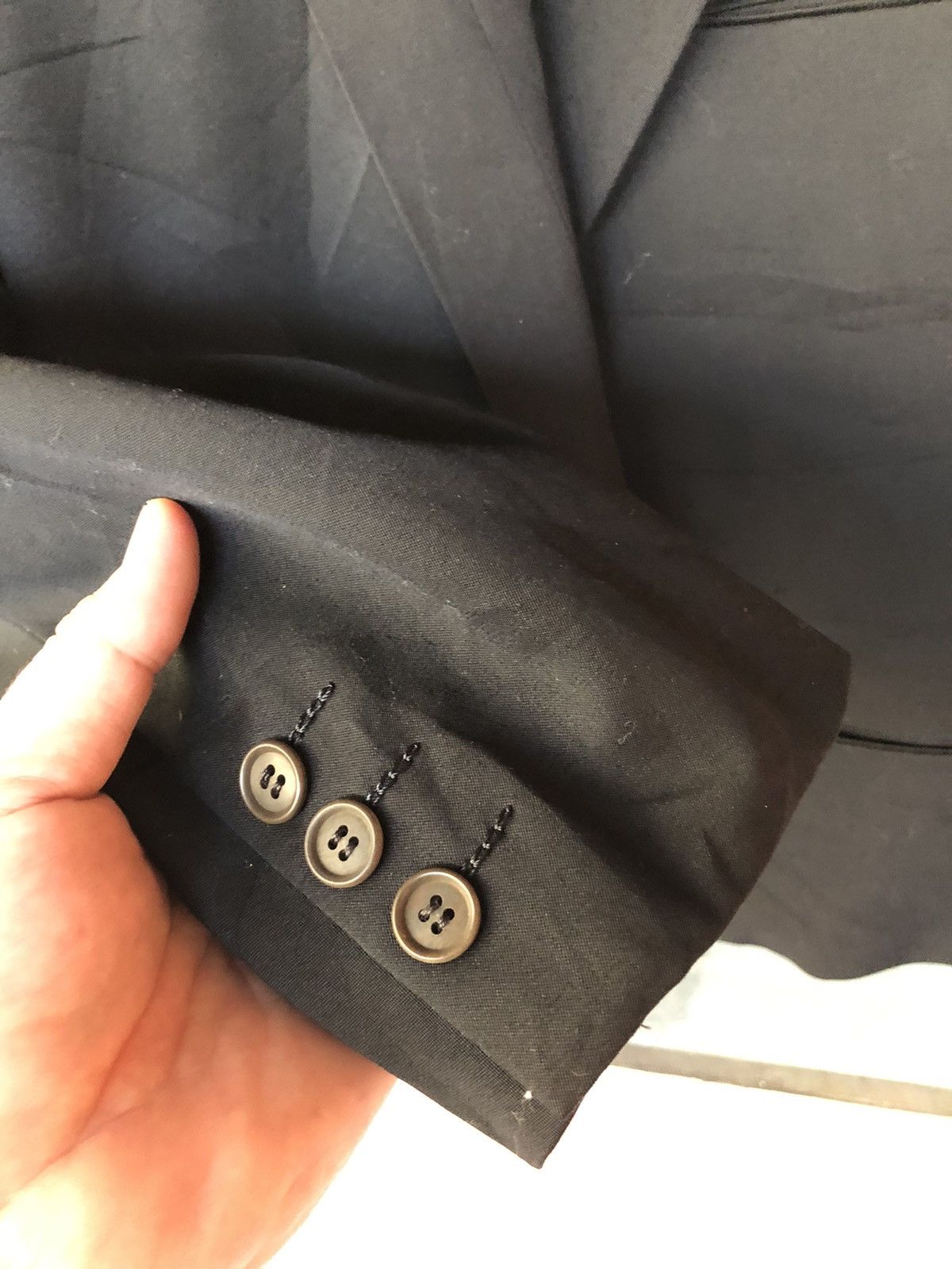 Issey Miyake Vintage Issey Miyake Men Double Breasted Blazer Black Size S Size US S / EU 44-46 / 1 - 9 Thumbnail