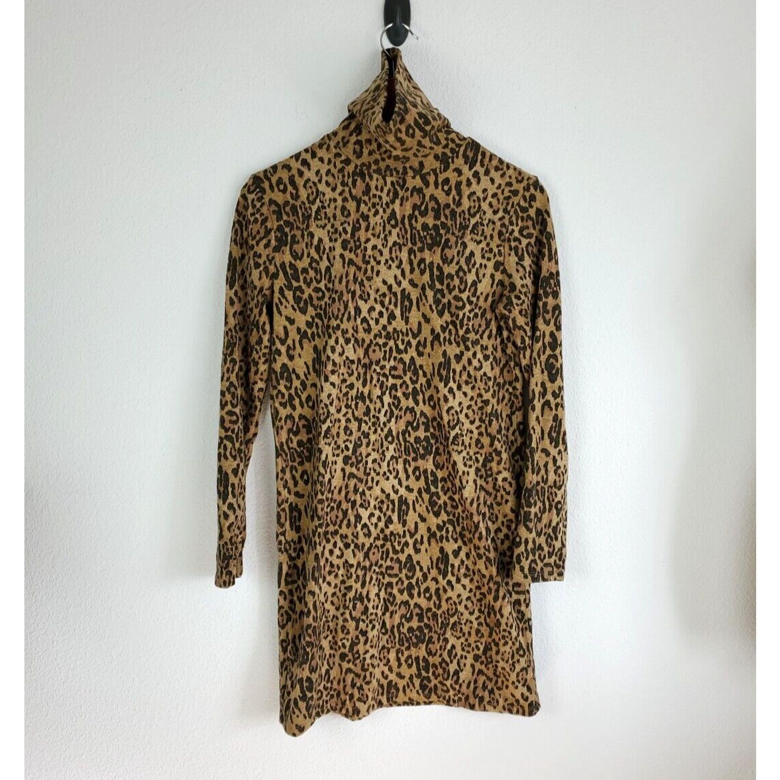 Zara ZARA Sweater Dress Womens Small Animal Print Long Sleeve Size S / US 4 / IT 40 - 2 Thumbnail