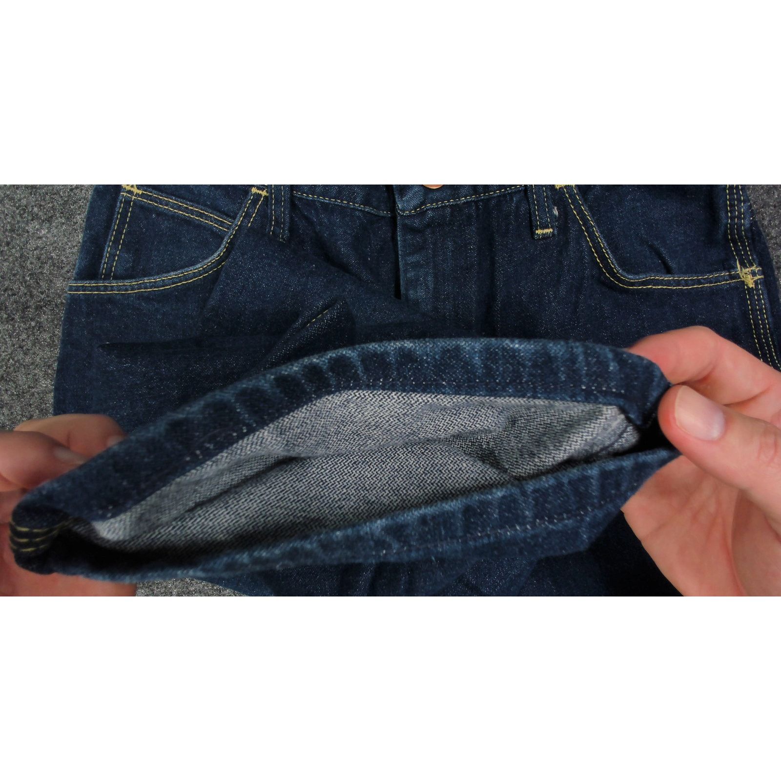 Vintage VTG 70s Maverick Made in USA Dark Wash Talon Zip Denim Jeans Size US 29 - 12 Thumbnail