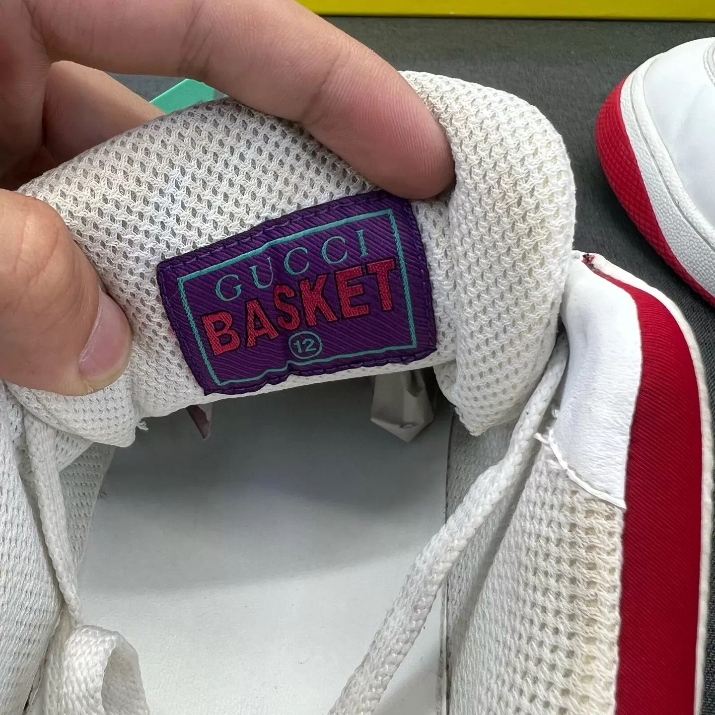 Gucci Gucci Basket White Red 46 New Size US 13 / EU 46 - 8 Thumbnail
