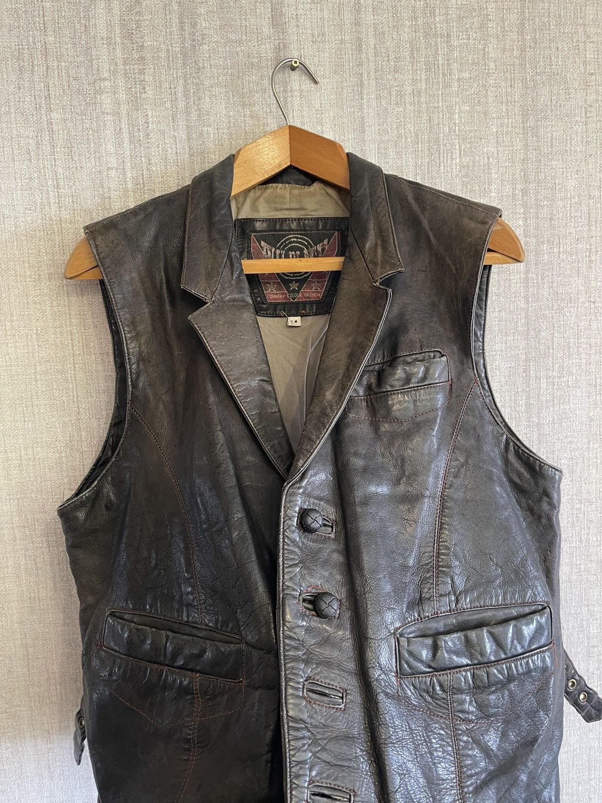 Vintage Vintage leather bikers vest Size US M / EU 48-50 / 2 - 3 Thumbnail