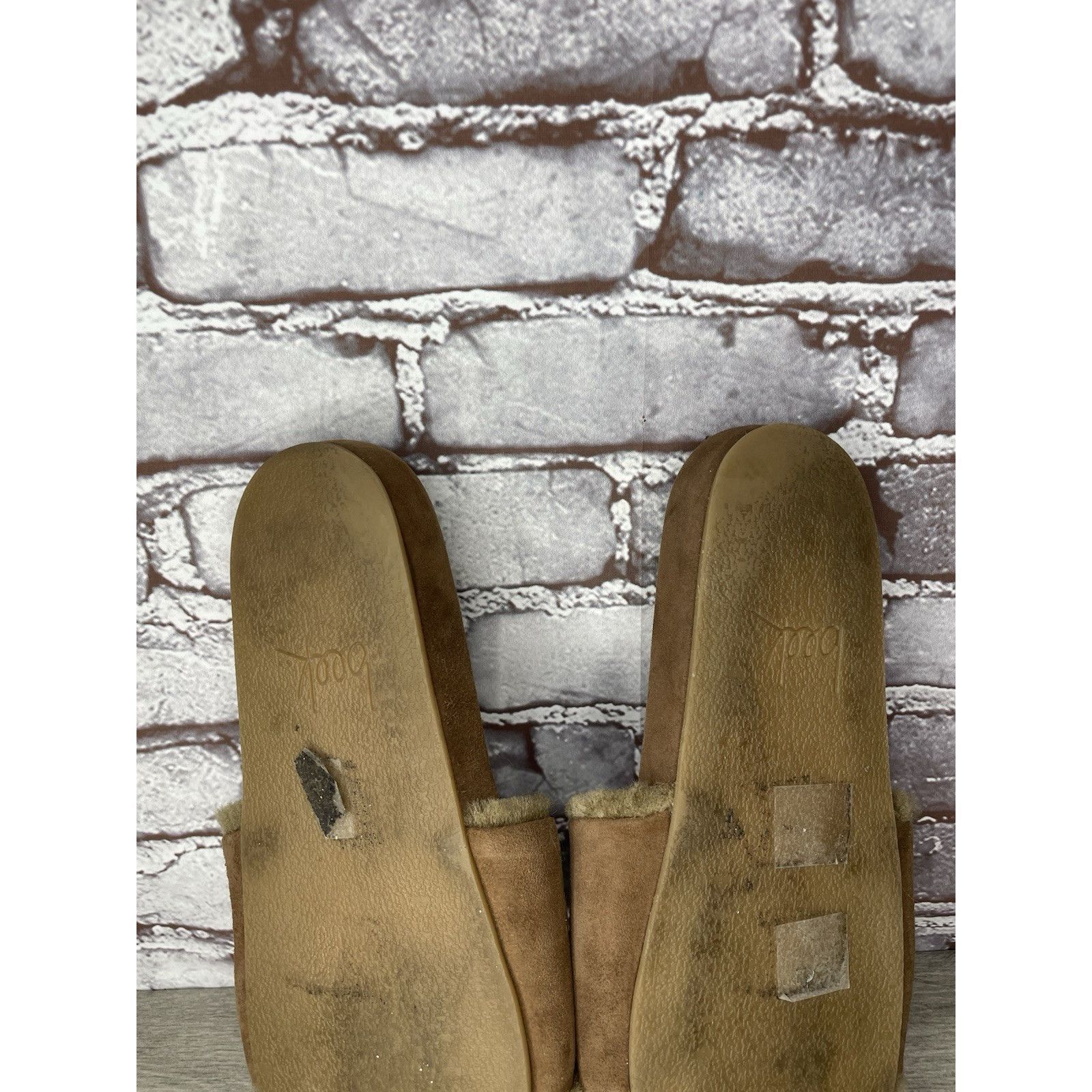 beek Beek Brown Sherpa Lining Brown Suede Leather Slides Sandals Size US 10 / IT 40 - 21 Thumbnail