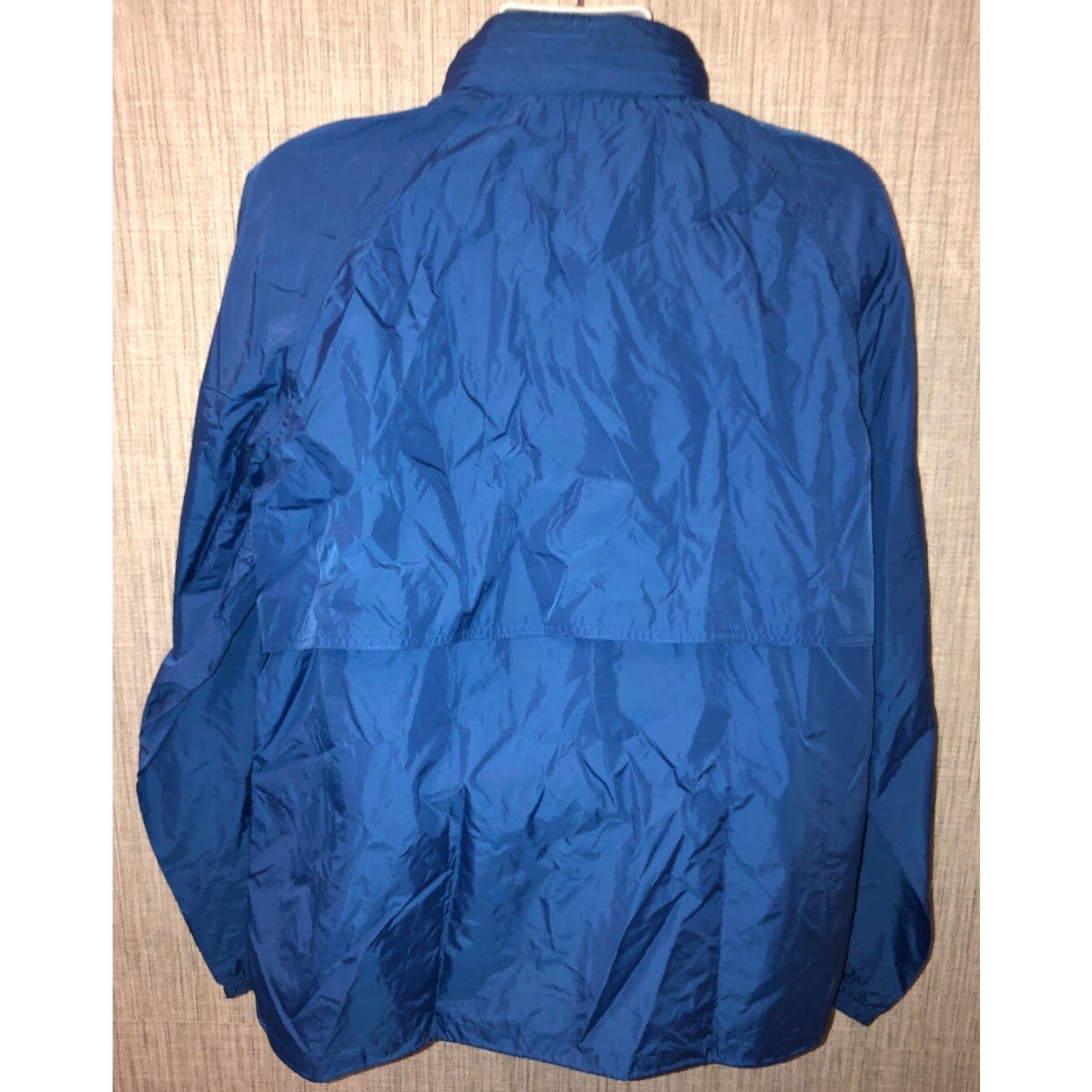 Vintage VINTAGE Woolrich Jacket Windbreaker The Teton Full Zip Hooded Nylon Blue L Men 90s Size US L / EU 52-54 / 3 - 4 Thumbnail