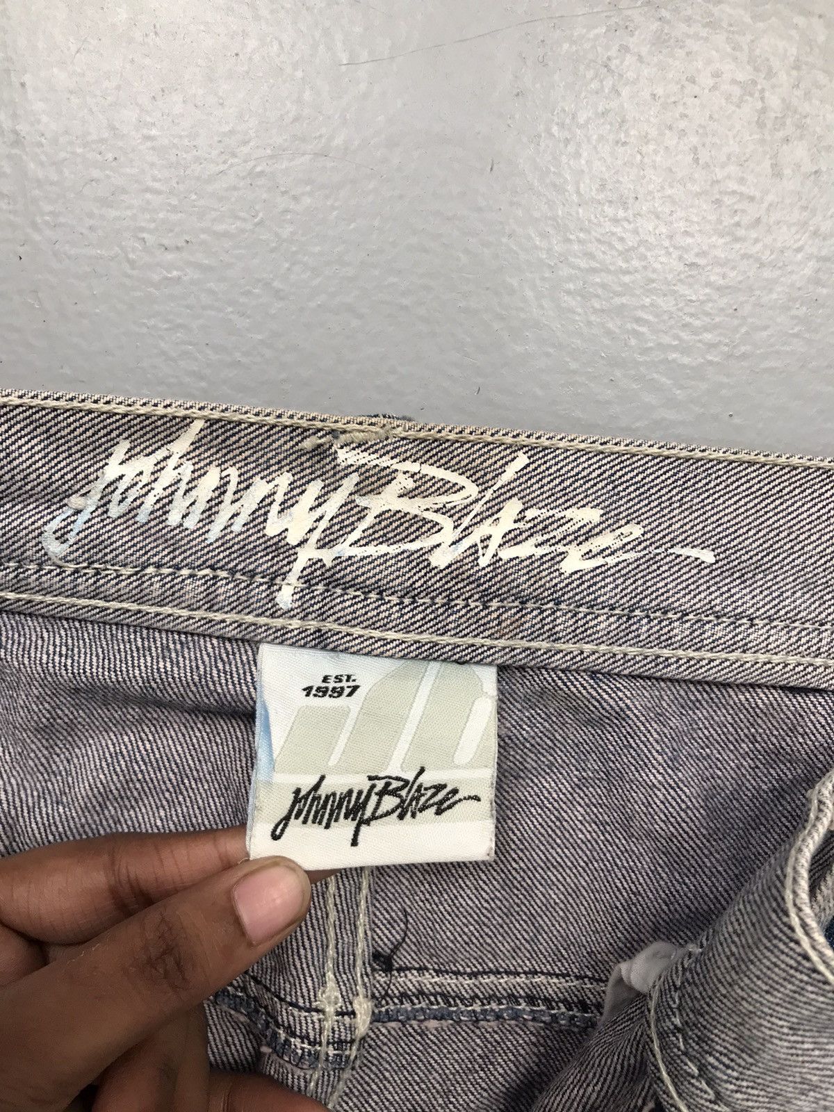JNCO Vintage johnny blaze embroidered denim Size US 36 / EU 52 - 6 Thumbnail