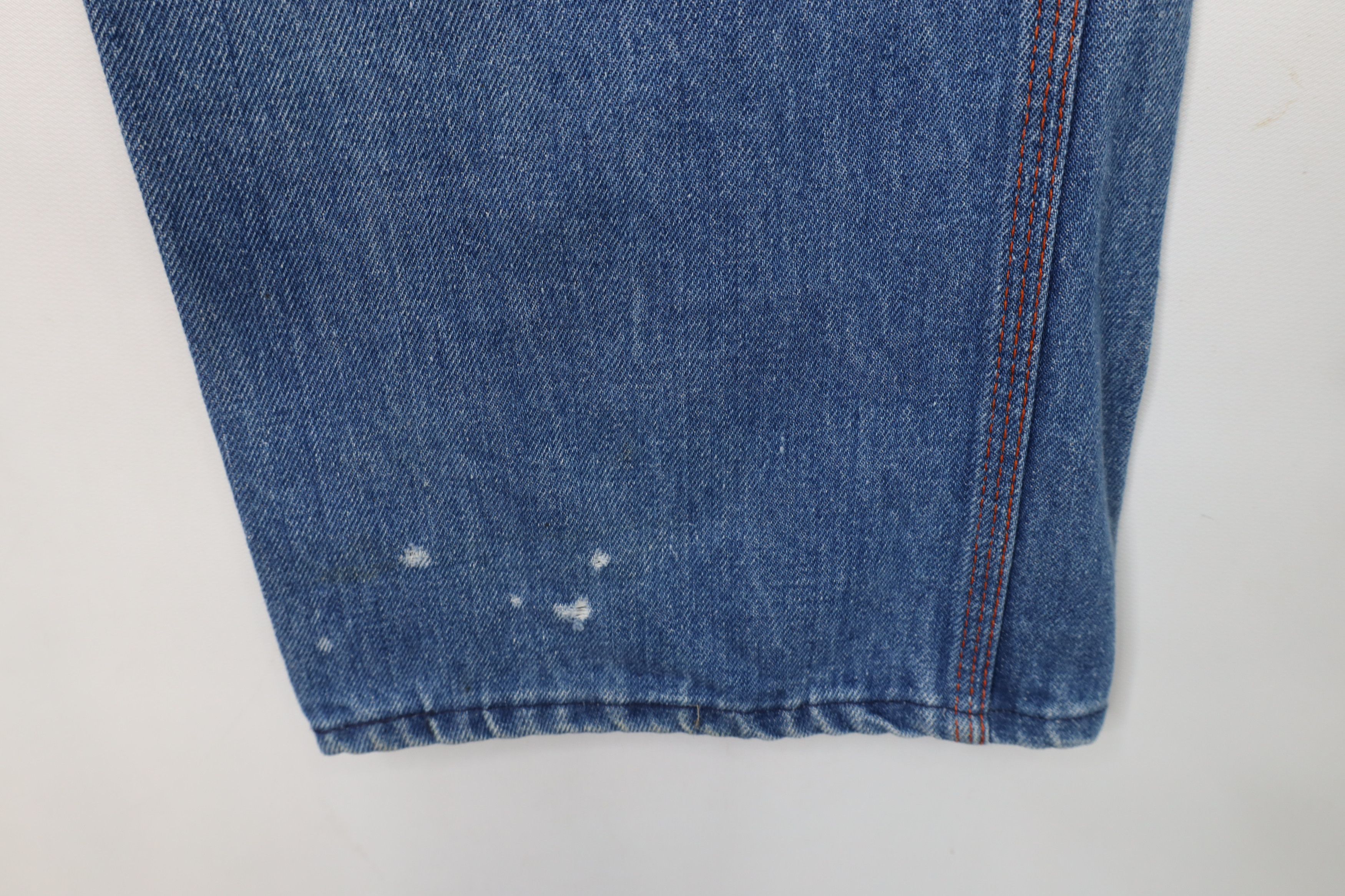 Big Mac × Vintage Vintage 70s Big Mac Wide Leg Dungaree Denim Jeans USA Size US 40 / EU 56 - 5 Thumbnail