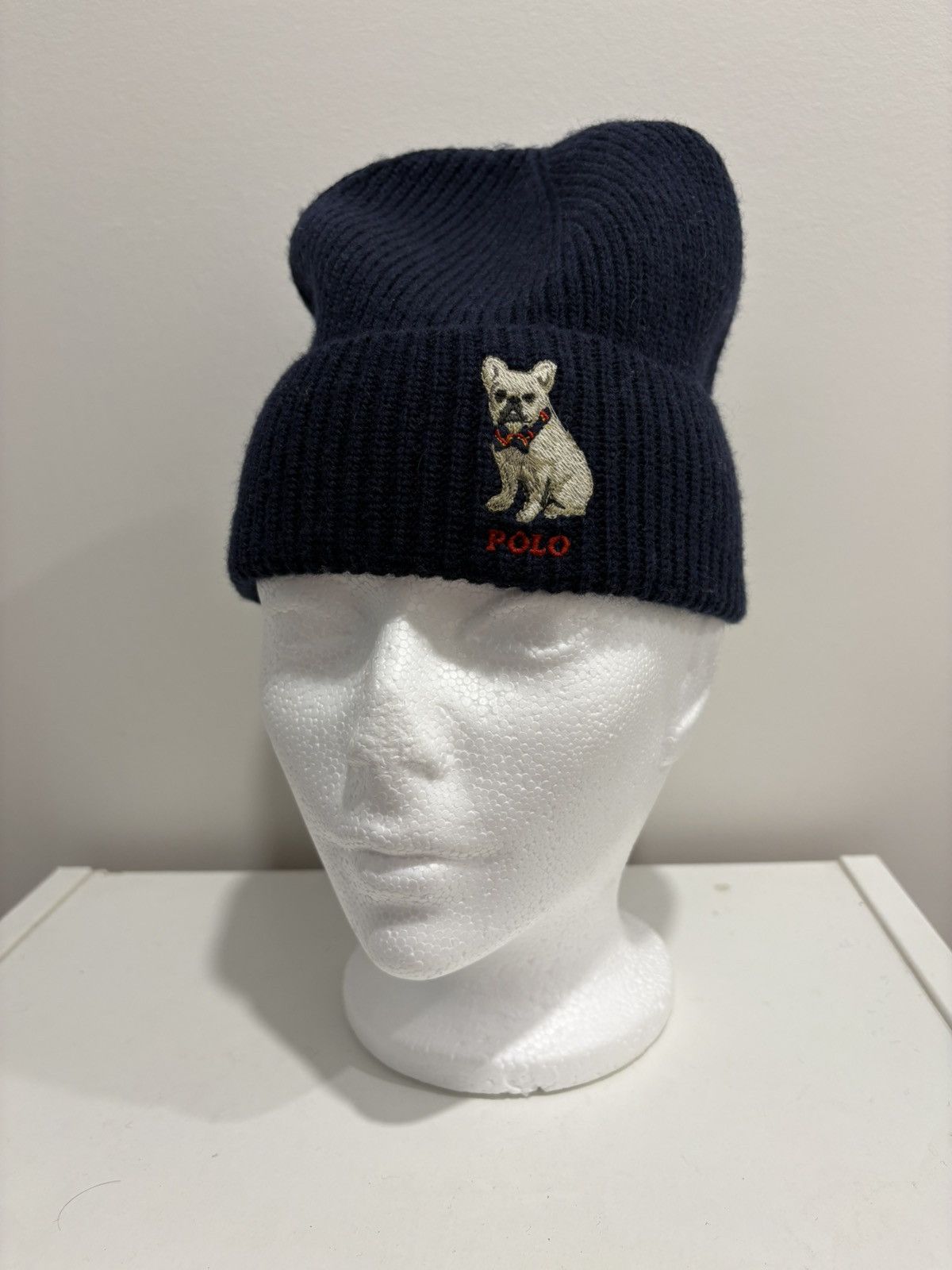 Polo Ralph Lauren French bulldog beanie nwt