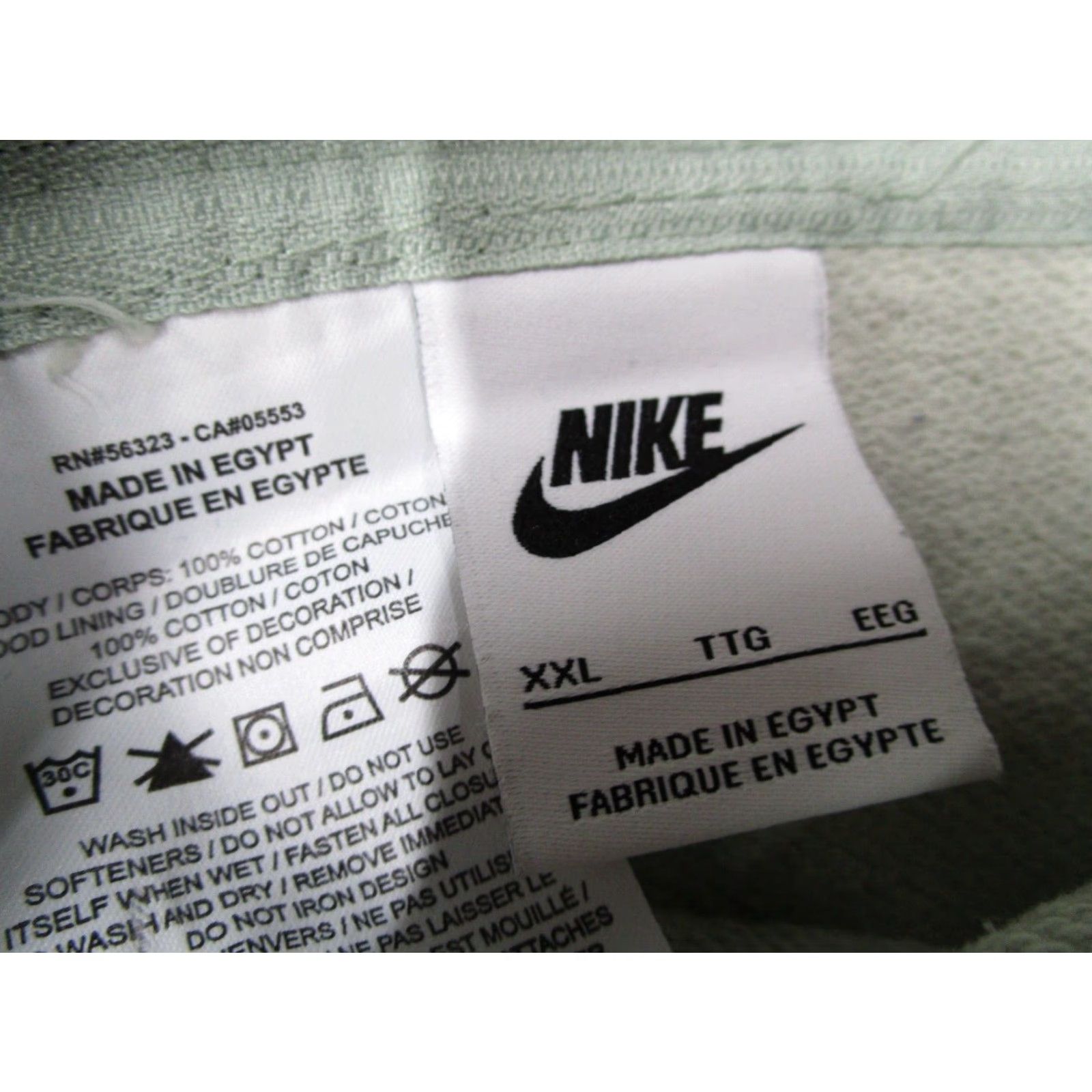 Nike Nike Sportswear Hoodie Mens 2XL Green Reversible Heavyweight fleece pullover with pockets Size US XXL / EU 58 / 5 - 2 Thumbnail