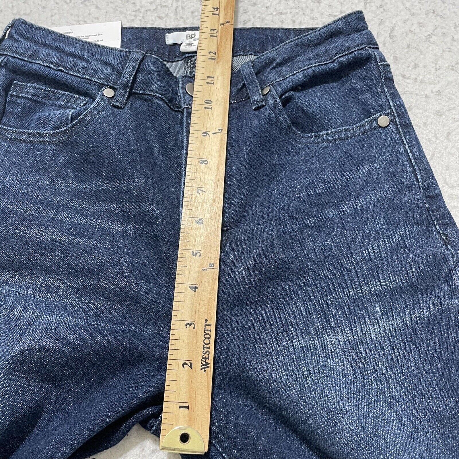 Nordstrom BP High-Rise Skinny Dark Wash Ankle Jeans Exposed Button Size 26" / US 2 / IT 38 - 15 Thumbnail