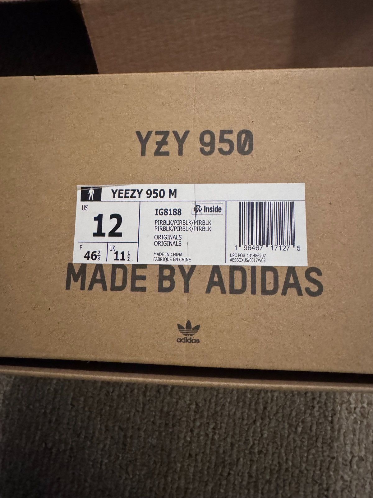 Yeezy Yeezy 950 Pirate Black Size US 12 / EU 45 - 5 Thumbnail