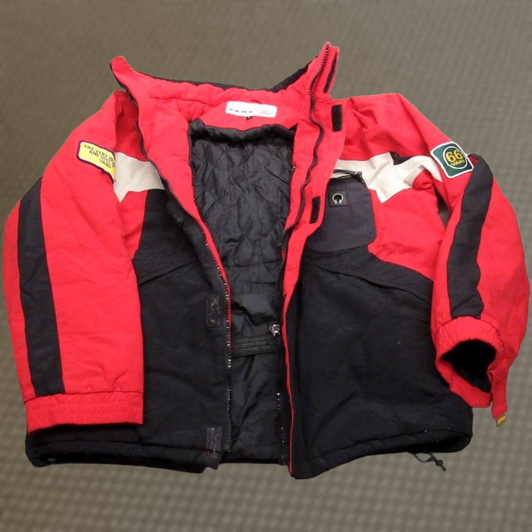 Vans VANS Jacket Men XL Red Black Waterproof Insulated Snowboard Winter Wind READ Windbreaker Geometric Retro Size US XL / EU 56 / 4 - 1 Thumbnail