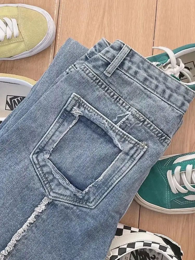 Japanese Brand Straight leg wide leg casual high street jeans Size US 32 / EU 48 - 5 Thumbnail