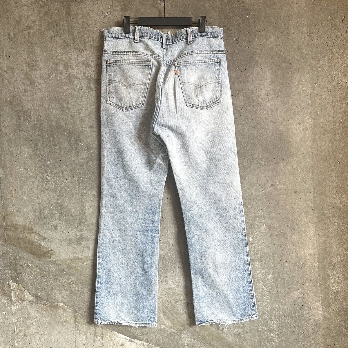 Levi's 80’s THRASHED Levi’s 517 Orange Tab Flared Denim Size US 34 / EU 50 - 6 Thumbnail