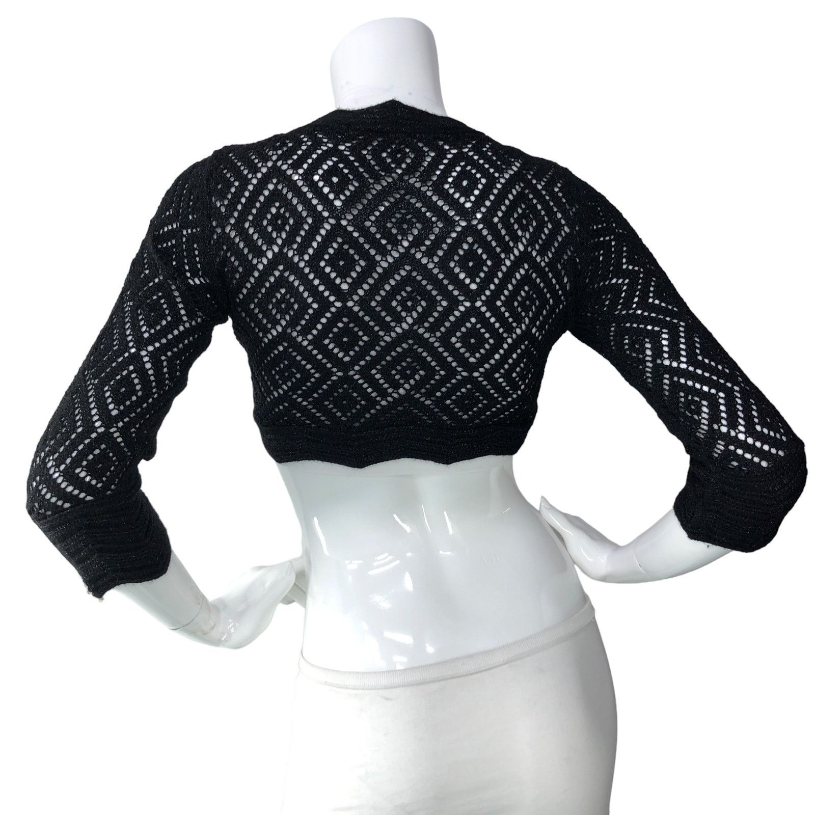 Diane von Furstenberg Diane Von Furstenberg Size P US XS Shrug Top Wool Knit Tie Size XS / US 0-2 / IT 36-38 - 6 Thumbnail
