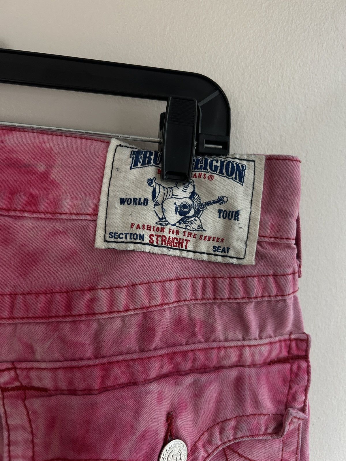 True Religion Custom Pink Tie Dye Denim Size US 34 / EU 50 - 3 Thumbnail