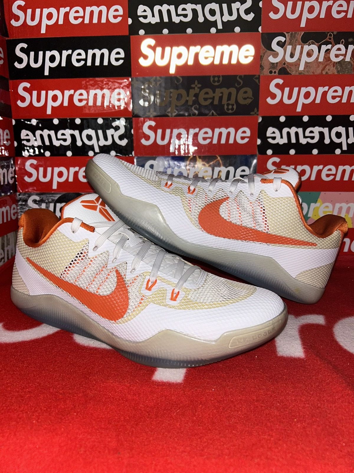 Nike Nike Kobe 11 TB Low Orange/White 856485-180 size 13 Rare Size US 13 / EU 46 - 1 Thumbnail