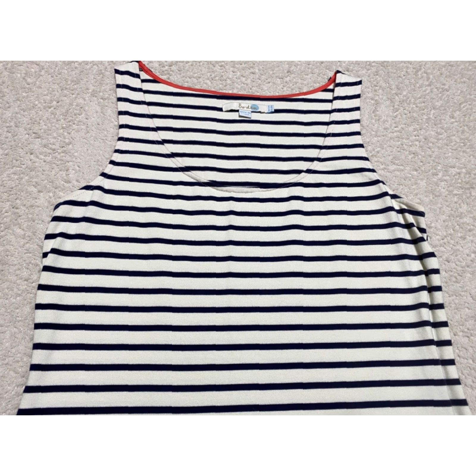 Boden Boden Tunic Tank Top Women Size 8 Multicolor Striped Sleeveless Scoop Neck Tank Top Women's Casual Tunic Style 8 Boden Size M / US 6-8 / IT 42-44 - 2 Thumbnail