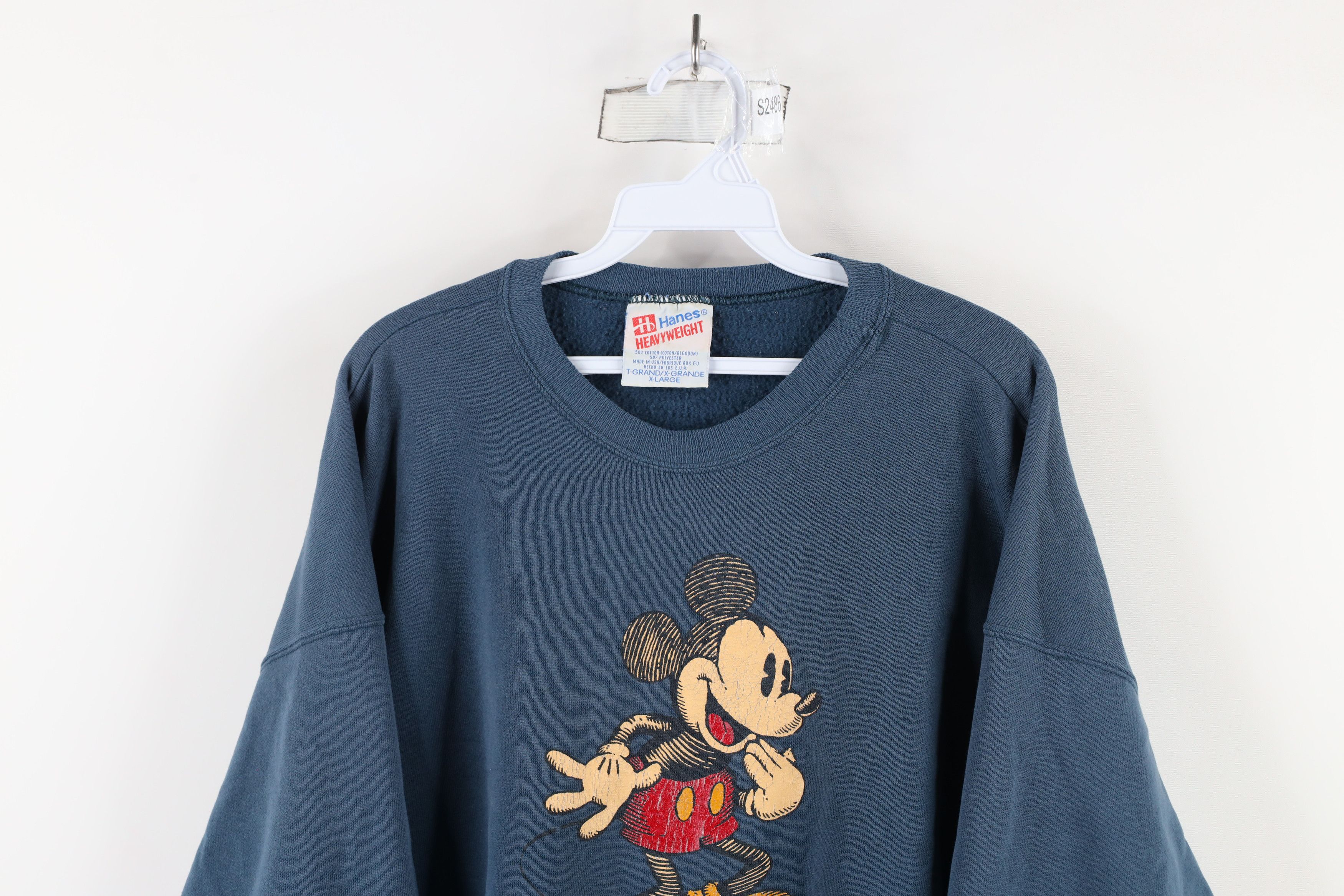 Vintage Vintage 80s 90s Disney Mickey Mouse Heavyweight Sweatshirt Size US XL / EU 56 / 4 - 2 Thumbnail