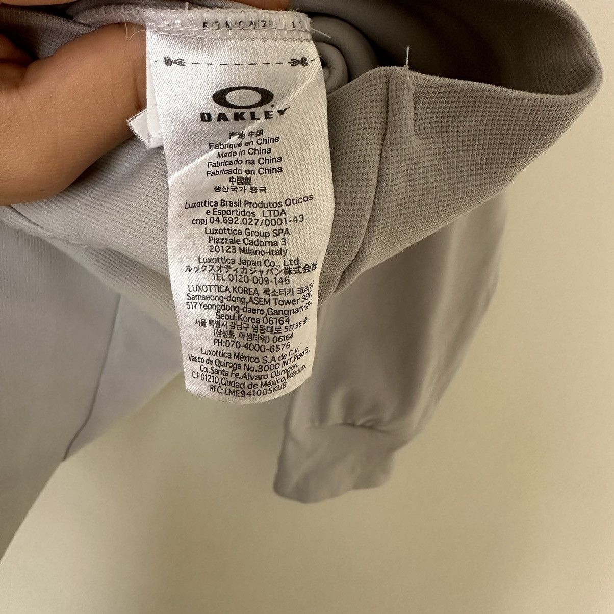 Japanese Brand × Oakley Oakley Grey Hoodie Size US S / EU 44-46 / 1 - 7 Thumbnail