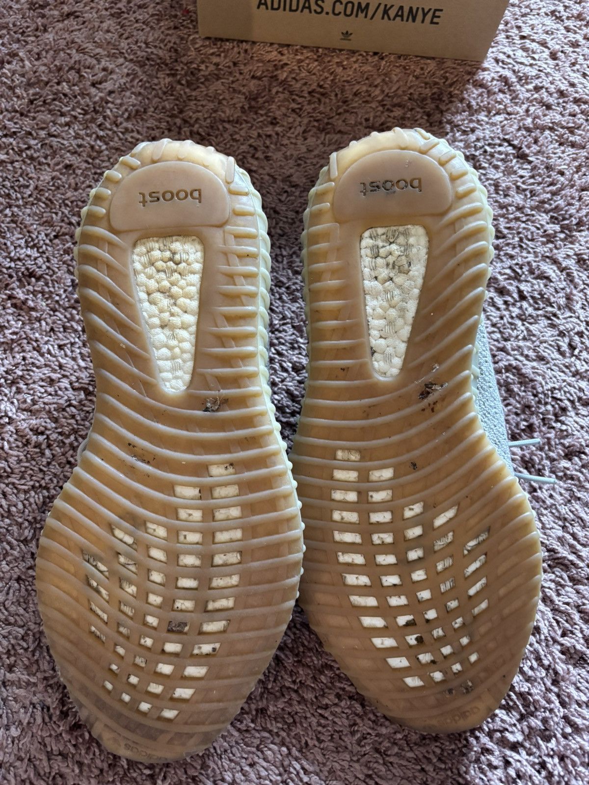 Adidas × Kanye West 11.5 Yeezy 350 V2 ‘Sesame’ Size US 11.5 / EU 44-45 - 3 Thumbnail