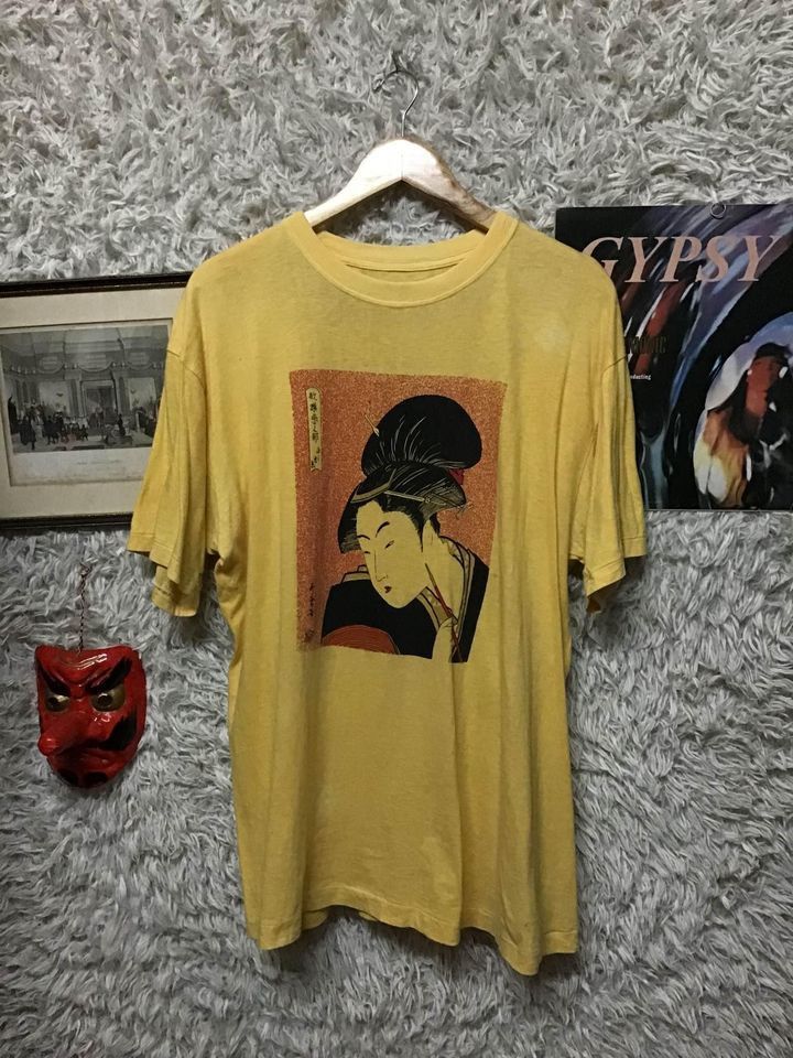 Vintage Vintage gaisha yellow single stitch Size US XL / EU 56 / 4 - 1 Thumbnail
