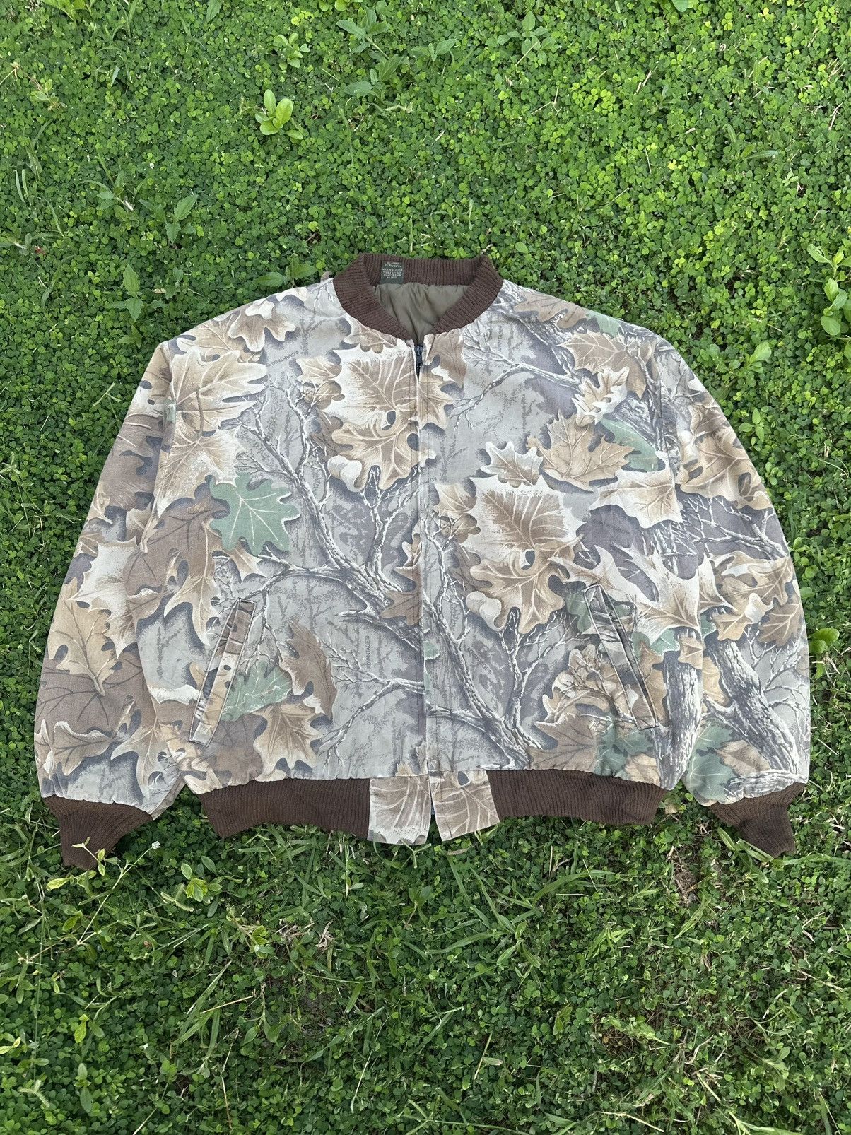 Mossy Oaks × Vintage Crazy Vintage 00s Realtree Camo Rare Bomber Jacket Size US XL / EU 56 / 4 - 1 Thumbnail
