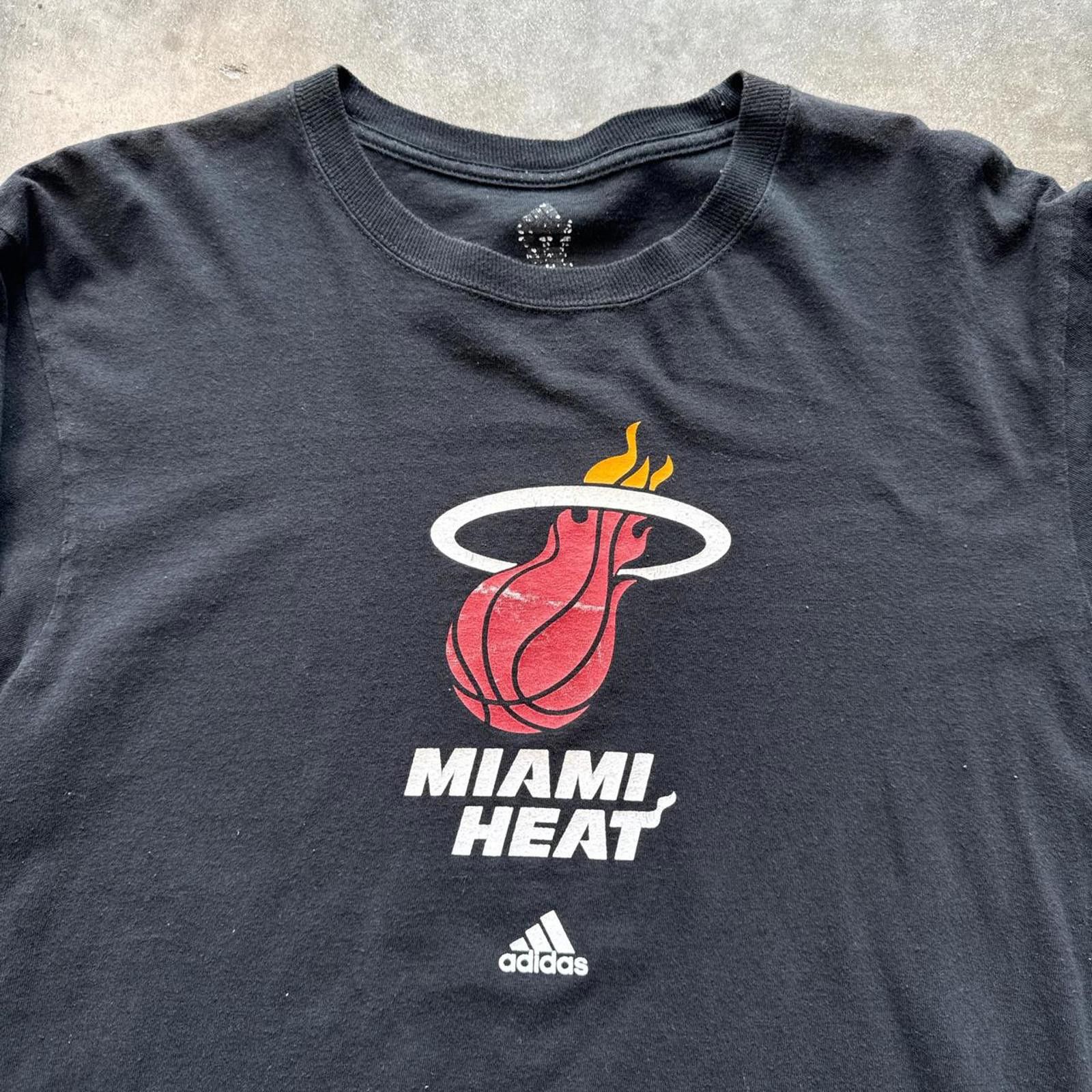 Adidas Miami Heat Adidas Black Long Sleeve T-Shirt Size US XXL / EU 58 / 5 - 3 Thumbnail