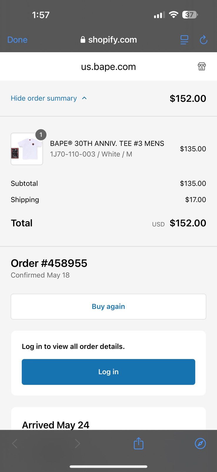 Bape Bape T-shirt Size US M / EU 48-50 / 2 - 3 Thumbnail