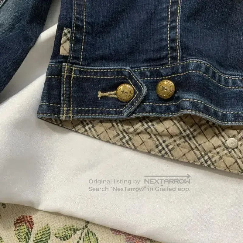 Burberry Burberry Women's Blue Cotton Jacket. Size M / US 6-8 / IT 42-44 - 5 Thumbnail
