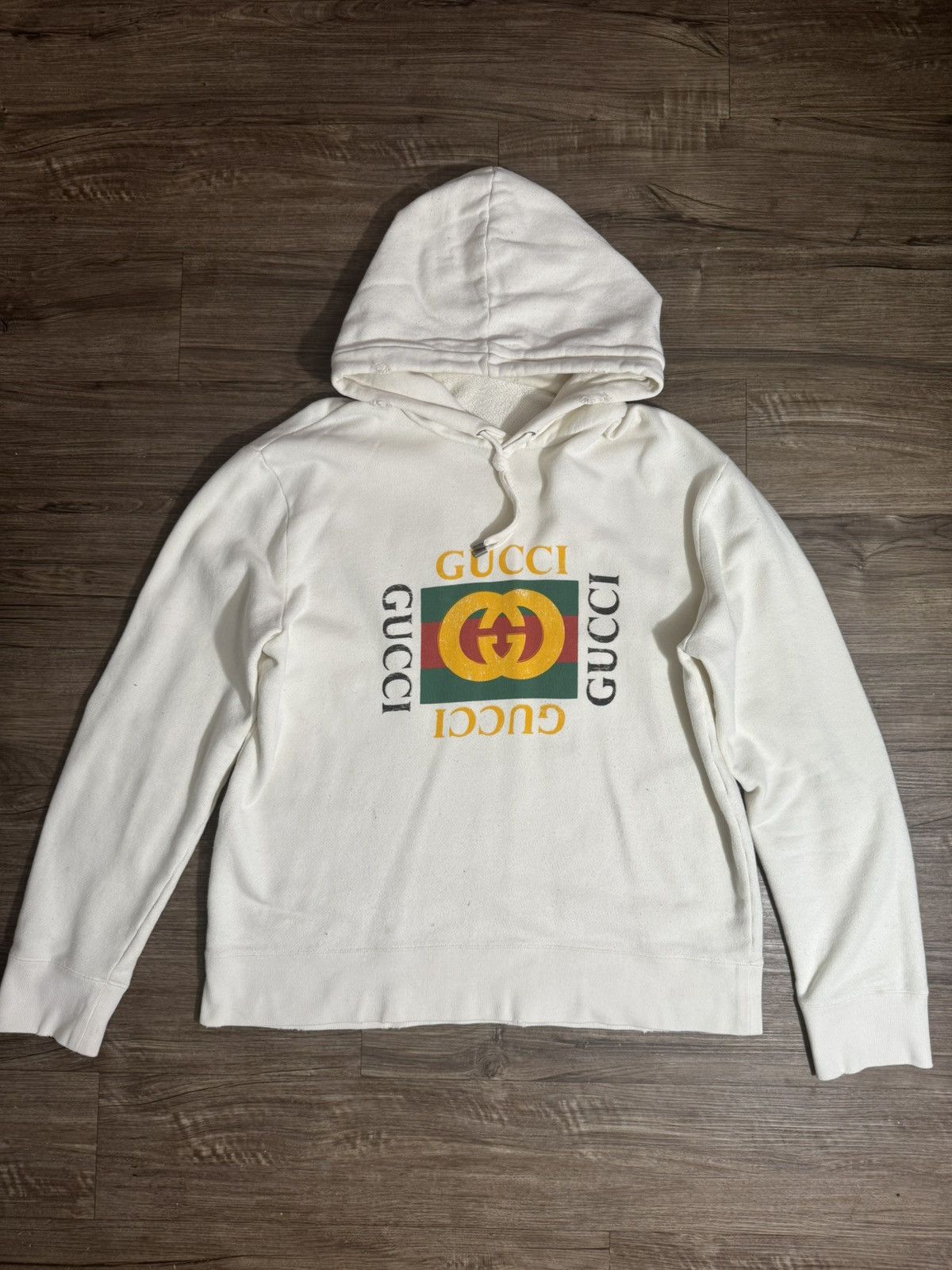 Gucci distressed hoodie best sale