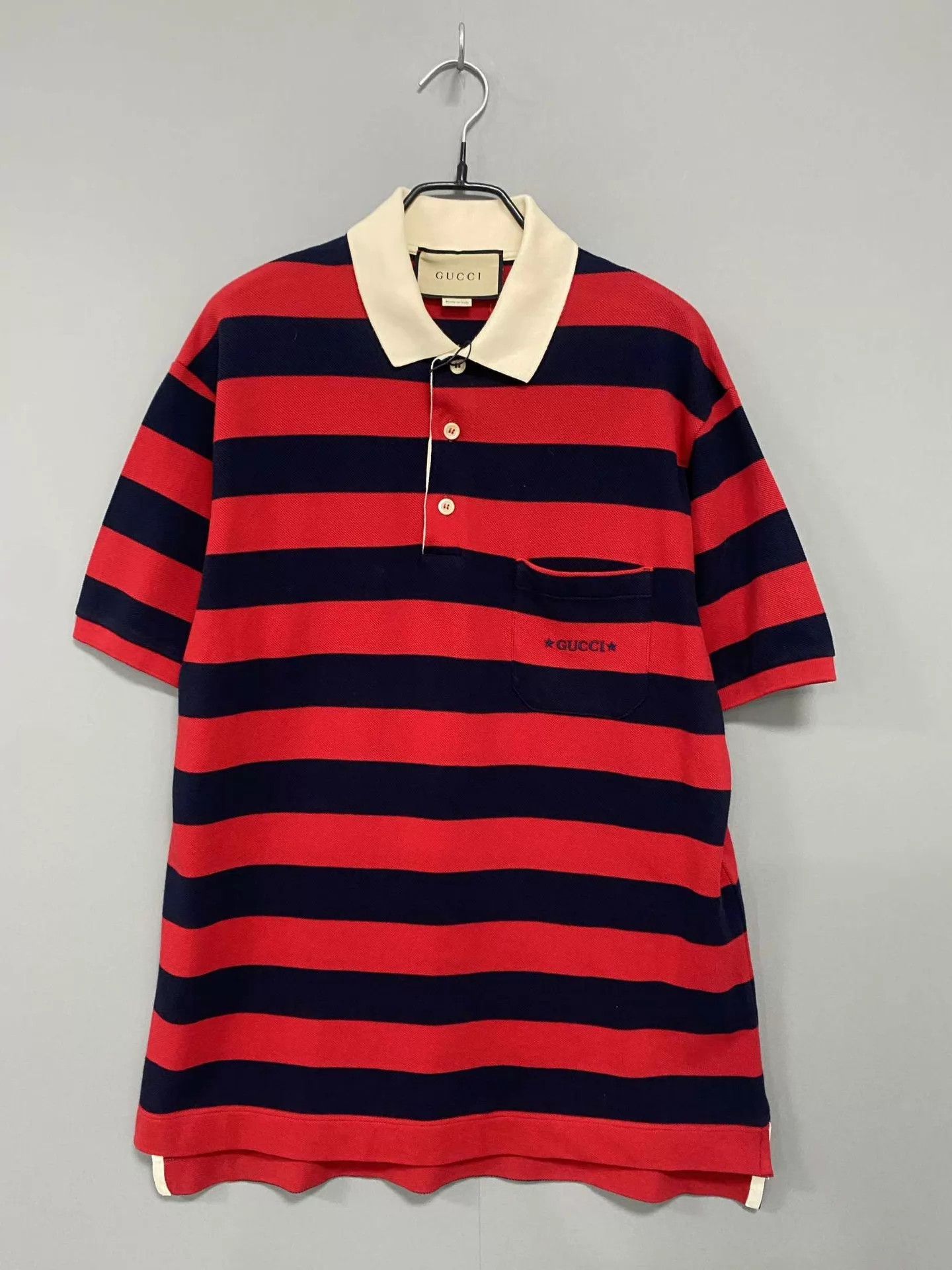 Gucci GUCCI Black Red Stripe Short Sleeve Polo M Size US M / EU 48-50 / 2 - 1 Thumbnail
