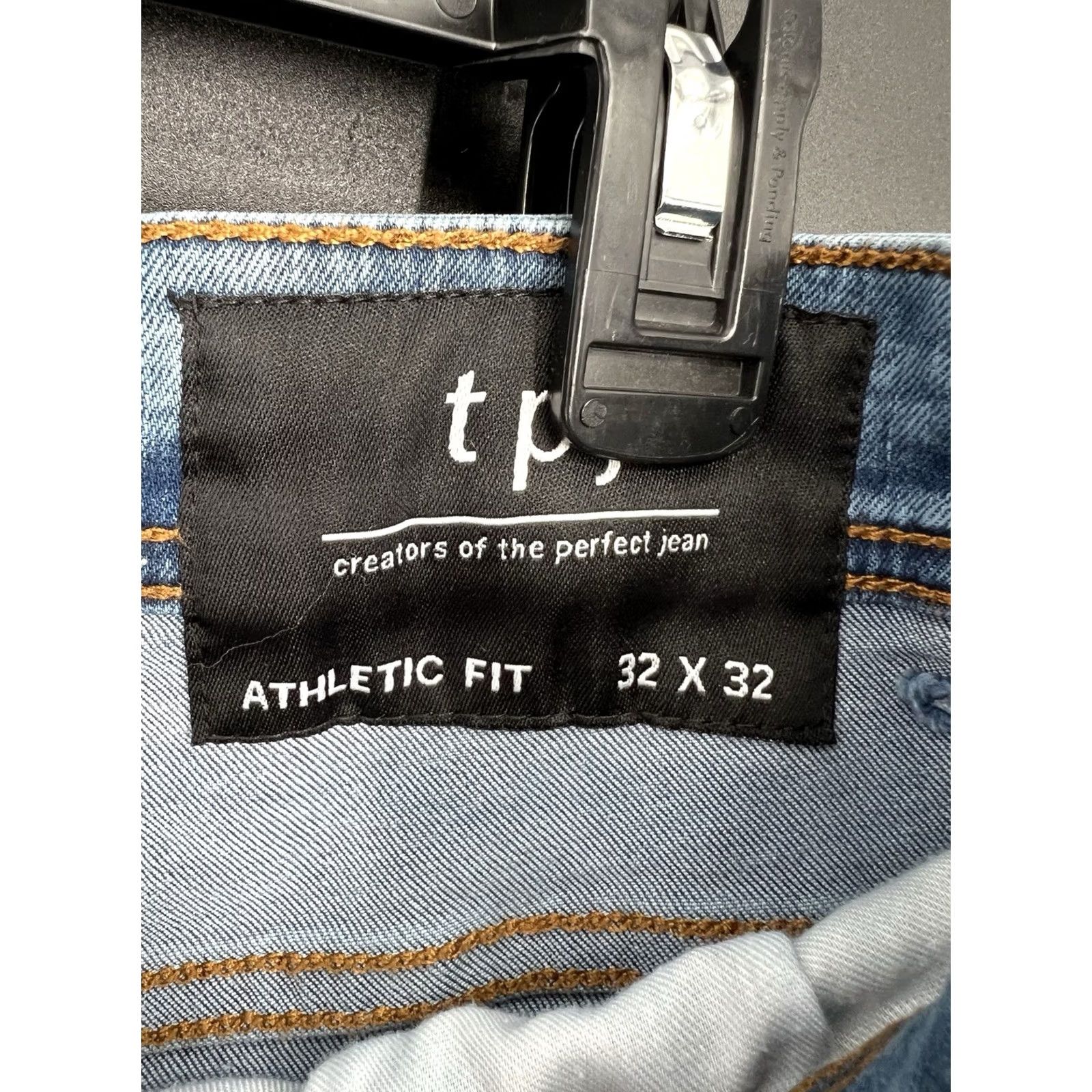 Denime The Perfect Jean NYC Jeans Mens 32x32 Blue Wash Athletic Fit Stretch Denim Shirt? Size US 32 / EU 48 - 7 Thumbnail