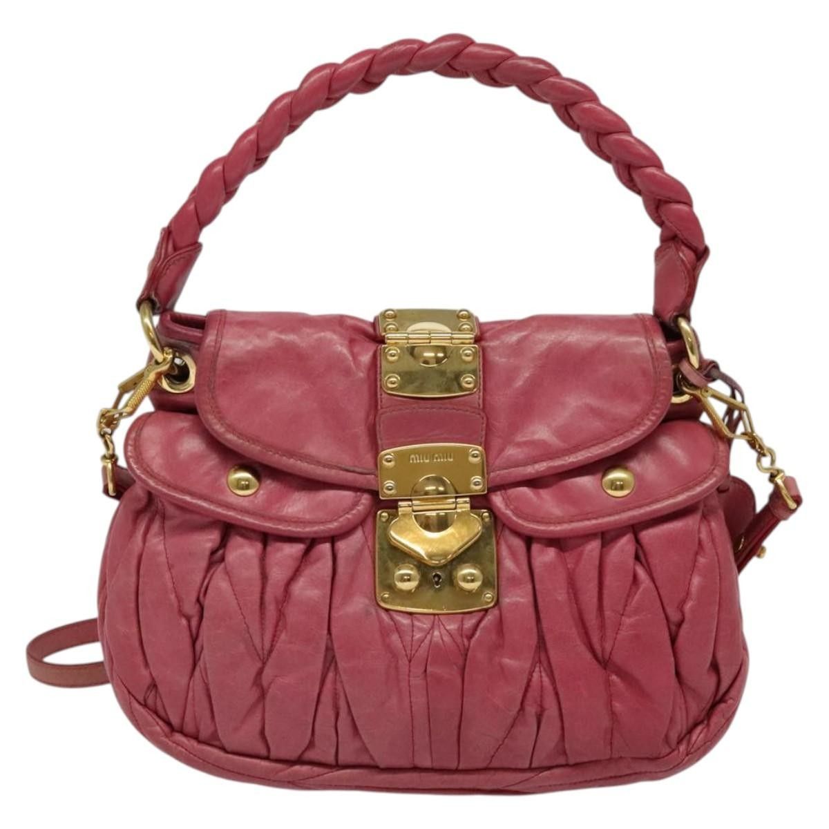 Miu Miu Miu Miu Coffer Convertible Hobo Matelasse Leather Size ONE SIZE - 1 Thumbnail