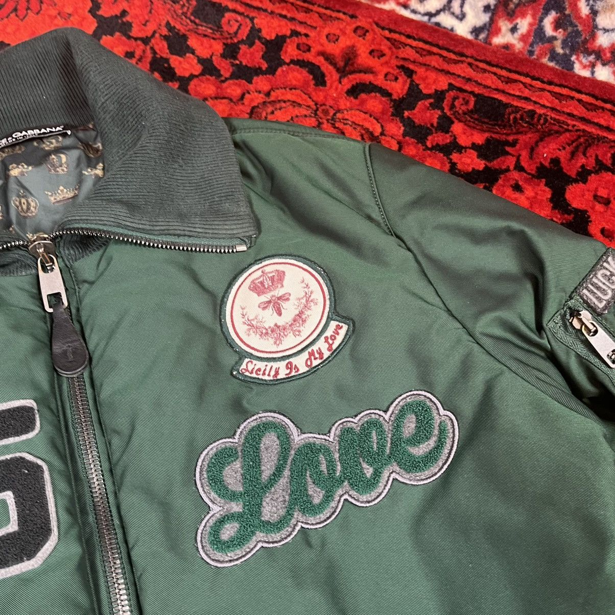 Dolce & Gabbana Warm DOLCE & GABBANA Stuffed Bomber - Puffer Green Jacket Size US L / EU 52-54 / 3 - 9 Thumbnail