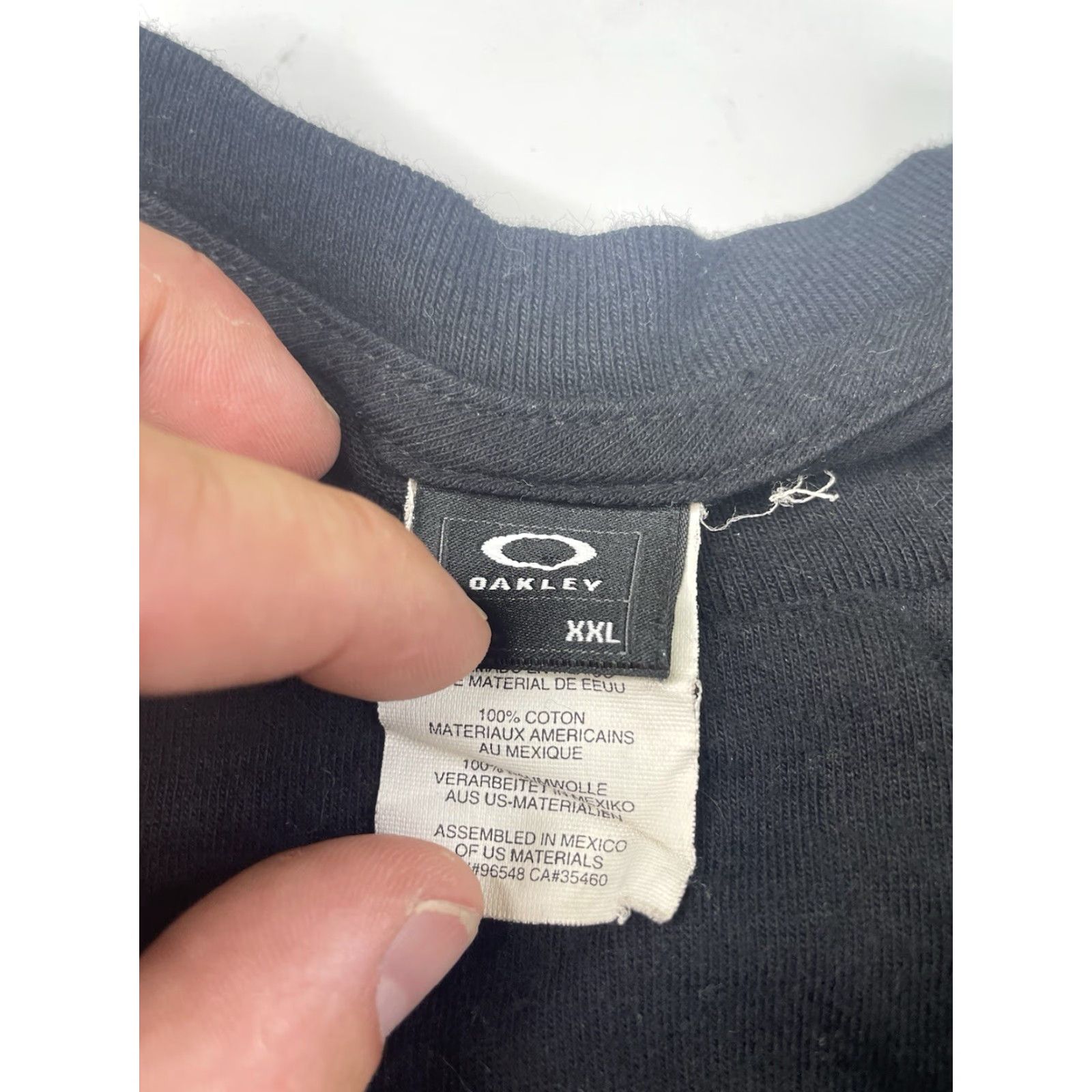Oakley VINTAGE Oakley T-Shirt 2XL Black Short Sleeve Logo 90s Graphic Tee Mens Size US XXL / EU 58 / 5 - 6 Thumbnail