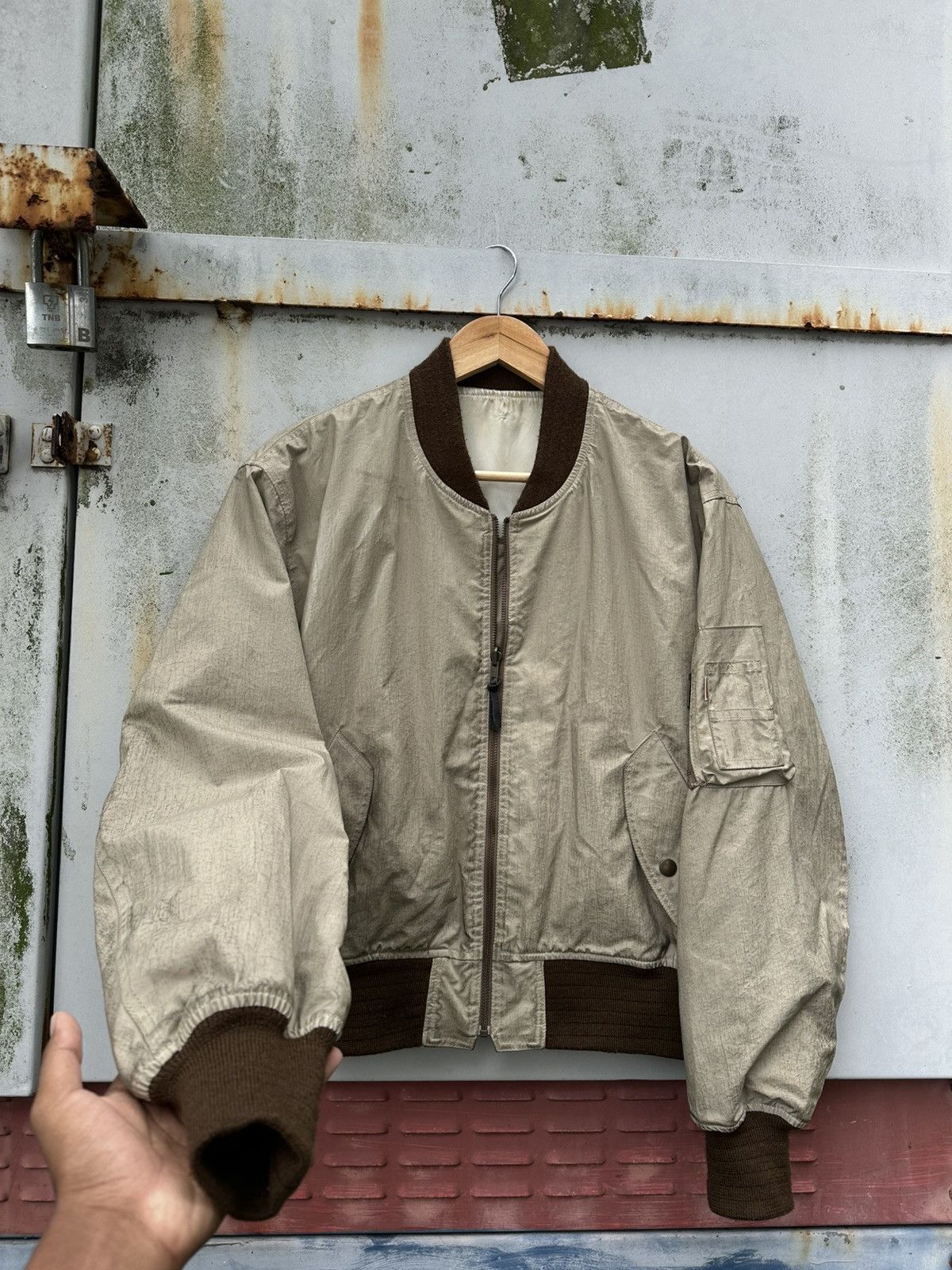 Vintage 👹Vintage Spats Reversible Nylon Bomber Jacket Size US M / EU 48-50 / 2 - 9 Thumbnail