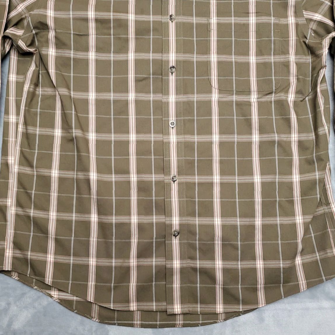 Vintage Cabela's Shirt Men XL Green Plaid 100% Cotton Long Sleeve Outdoor Casual, Button-Up, Button-Down Collar, Pockets, Woven Shine Size US XL / EU 56 / 4 - 2 Thumbnail