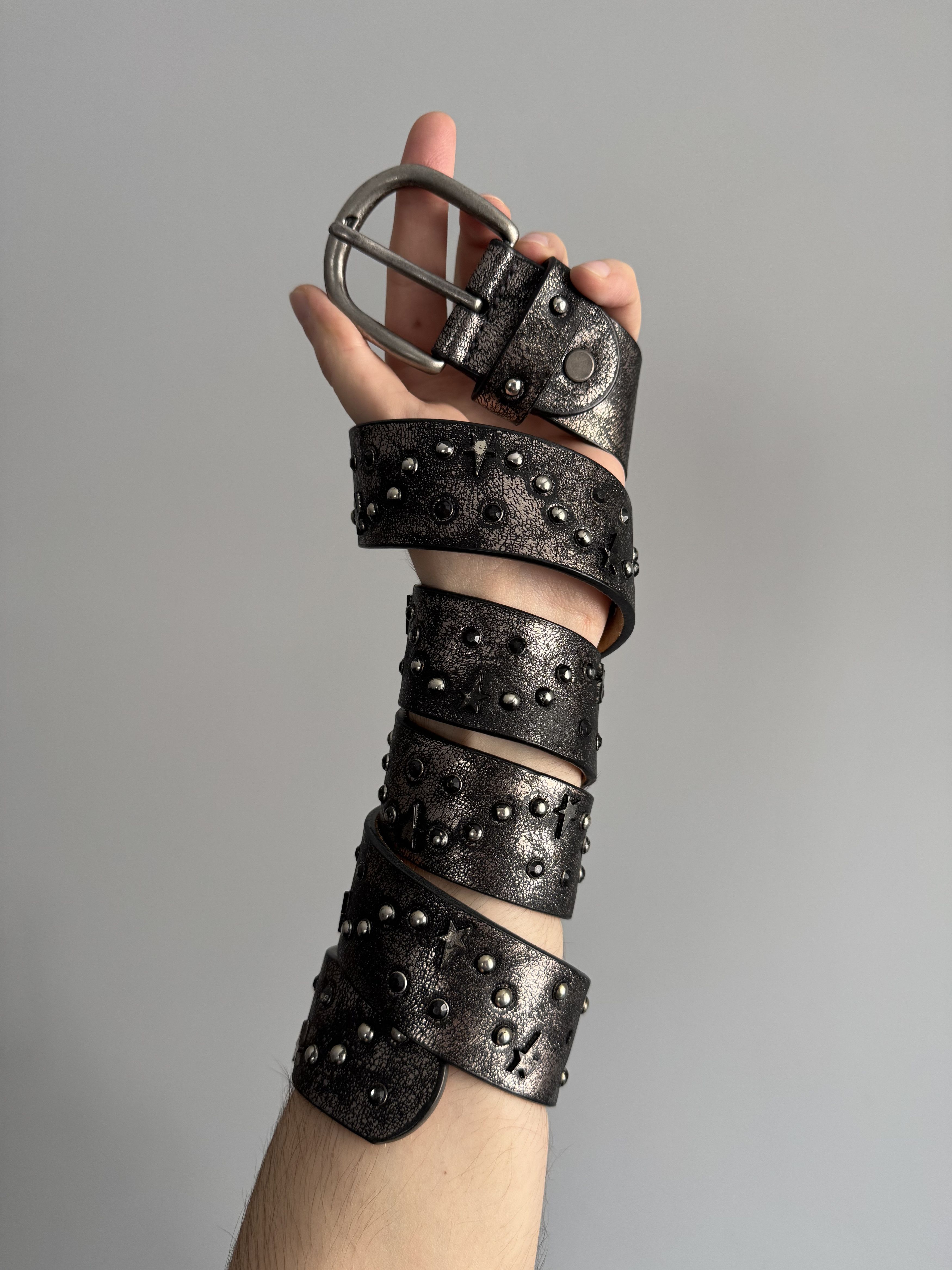 Vintage leather studded belt style B.B Simon Avant Garde
