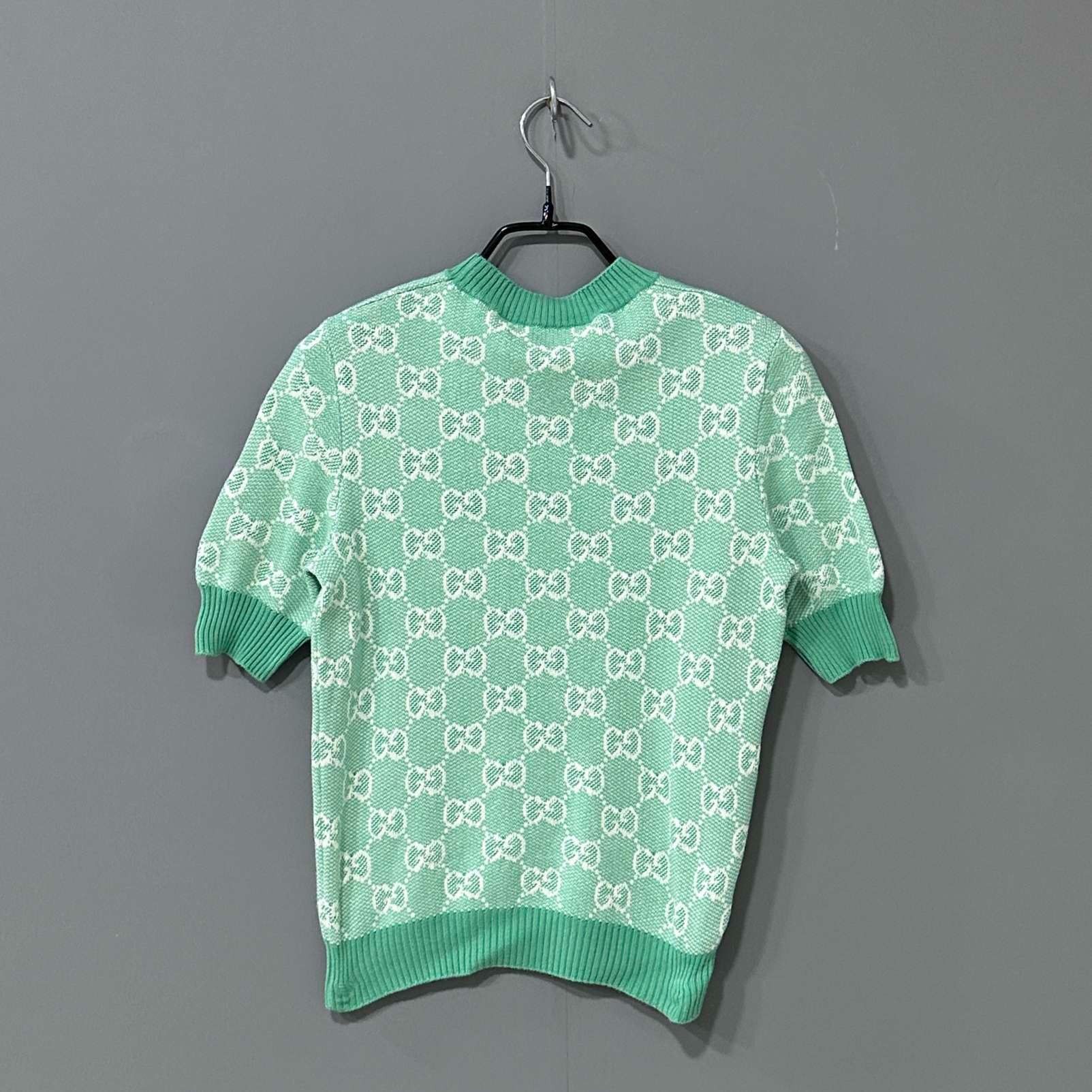 Gucci Gucci green jacquard full-print sweater 2501-Nextarrow Size XS / US 0-2 / IT 36-38 - 3 Thumbnail