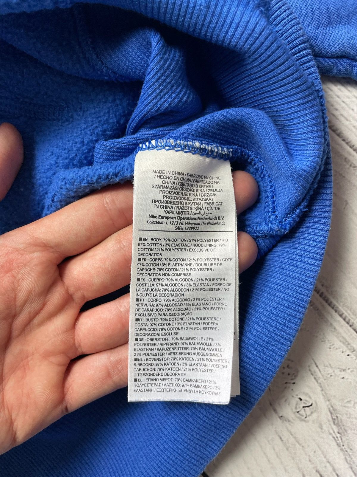 Nike × Vintage Vintage Nike Everton soccer hoodie size XXL logo rare Size US XXL / EU 58 / 5 - 9 Thumbnail