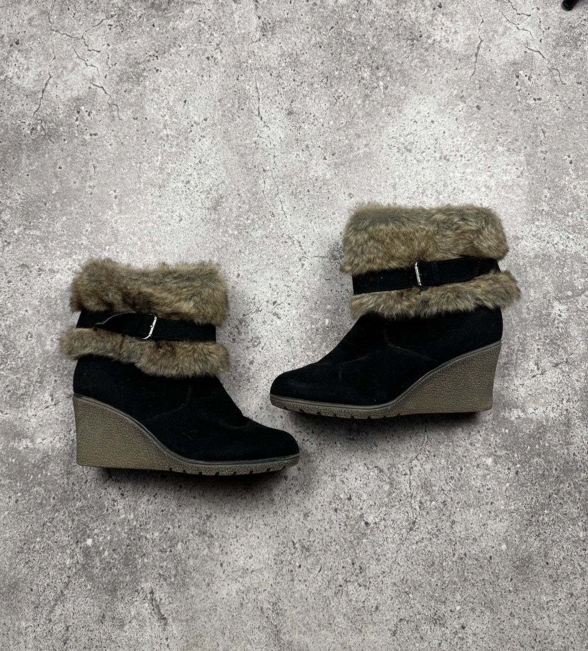 Japanese Brand Unbranded Isabel Marant Style Fur Sneakers Suede Shoes Size US 11 / IT 41 - 2 Thumbnail